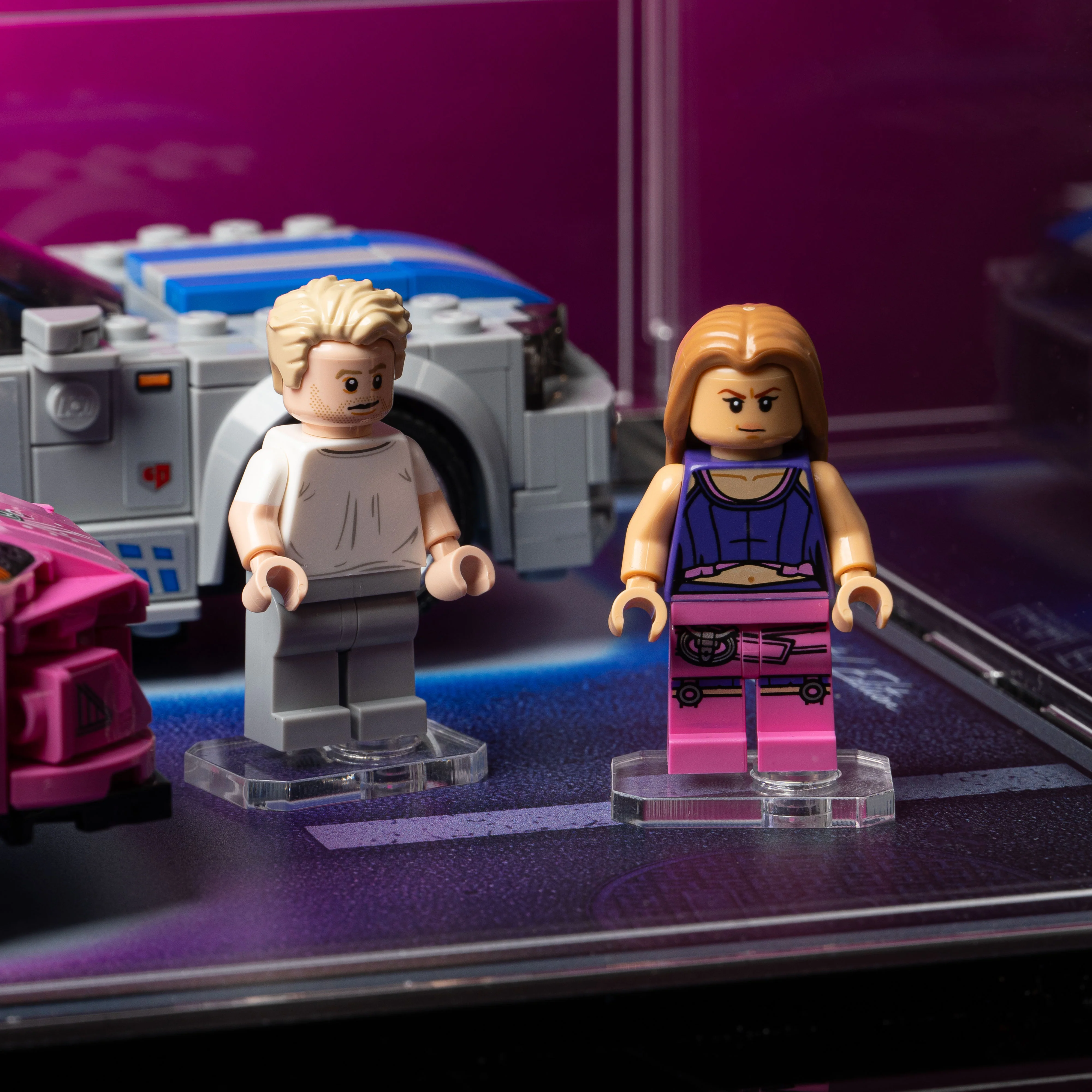 Limited Edition Display Case for LEGO® Speed Champions: 2 Fast 2 Furious Honda S2000 (77241) & Nissan Skyline GT-R (76917) - Image 7