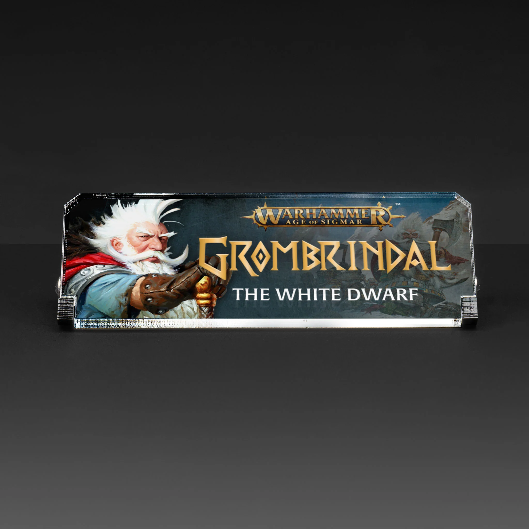 Limited Edition Display Case & Plaque for the Warhammer® Grombrindal Commemorative Anniversary Miniature - Image 7