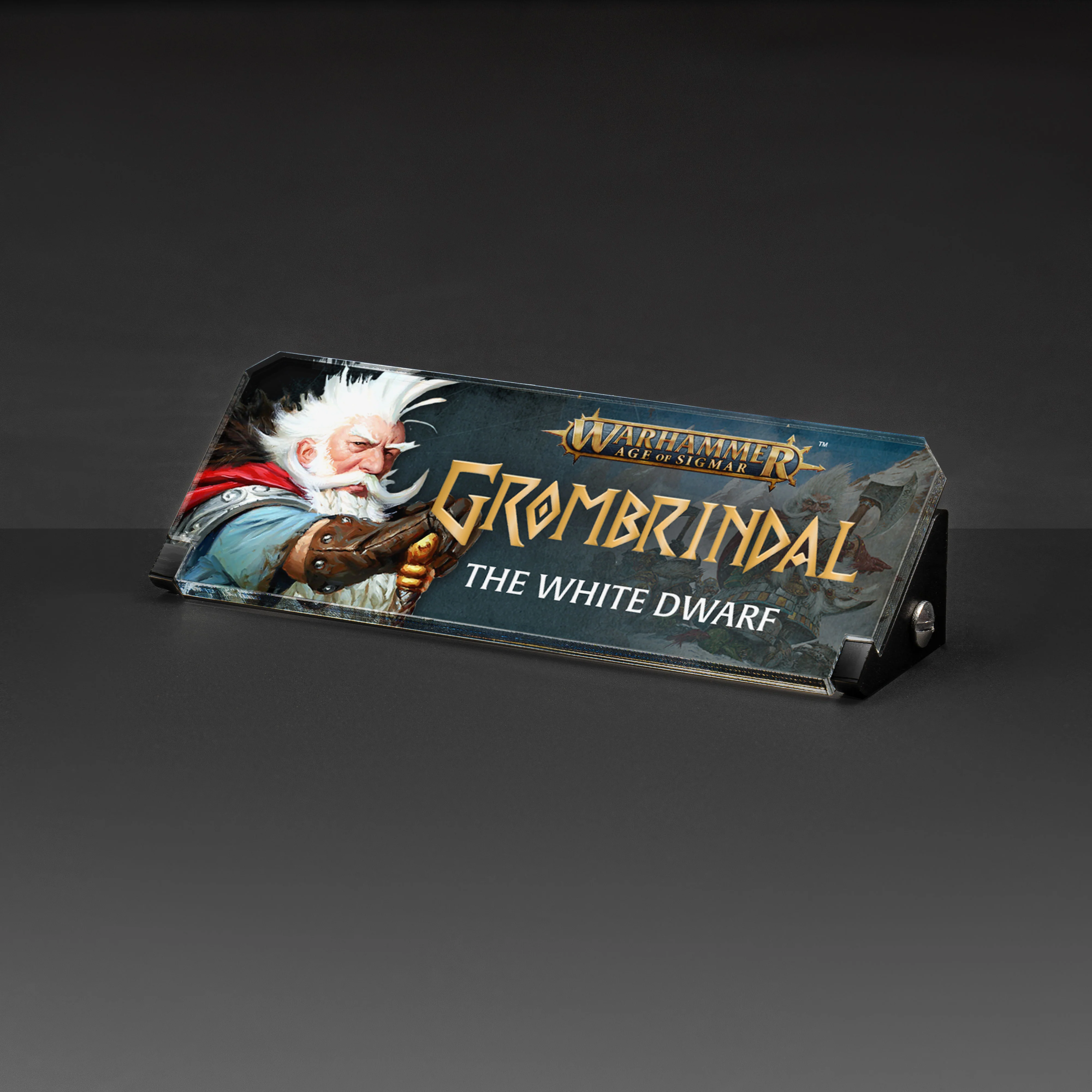 Limited Edition Display Case & Plaque for the Warhammer® Grombrindal Commemorative Anniversary Miniature - Image 8