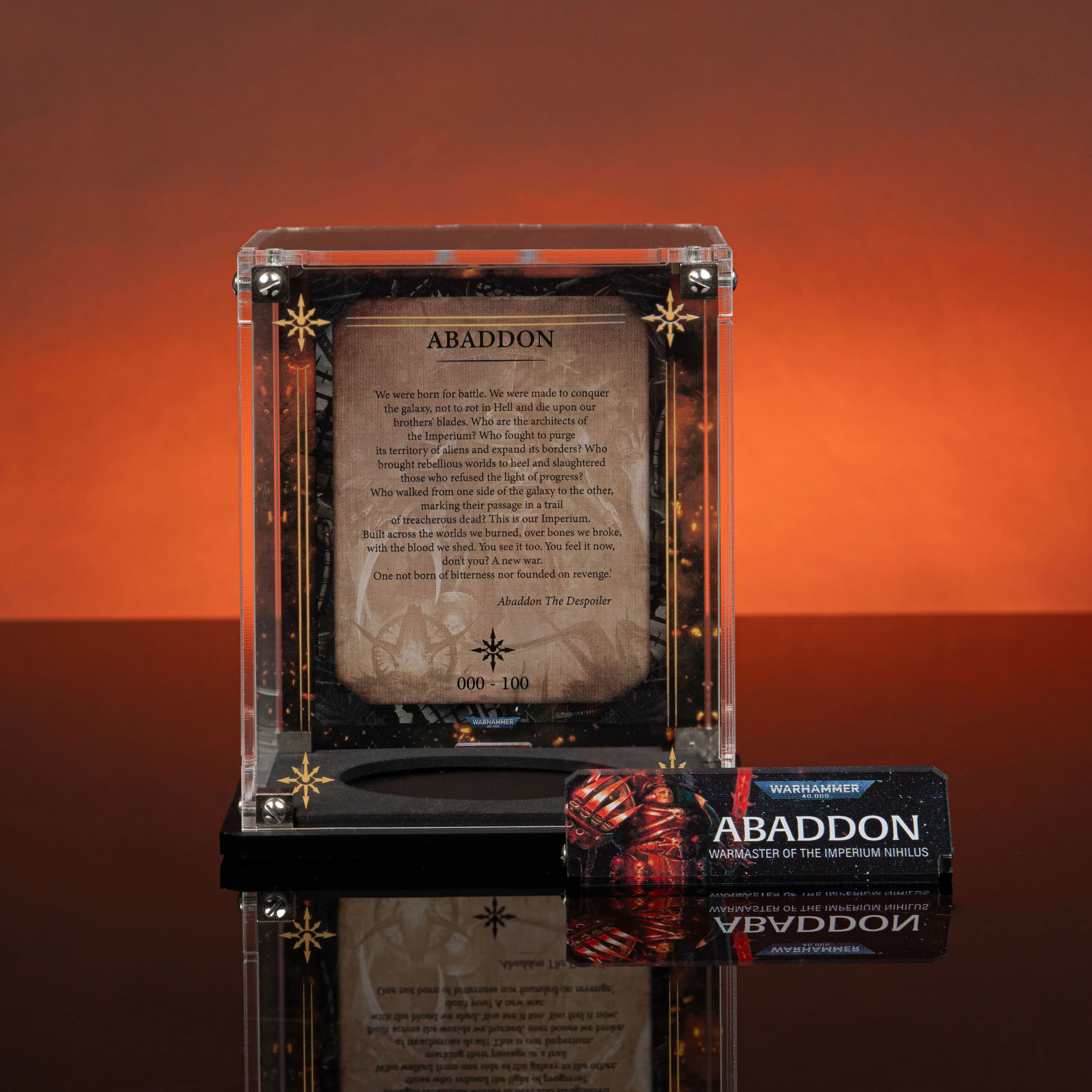 Limited Edition Display Case for Warhammer® 40,000 Abaddon the Despoiler - Image 4