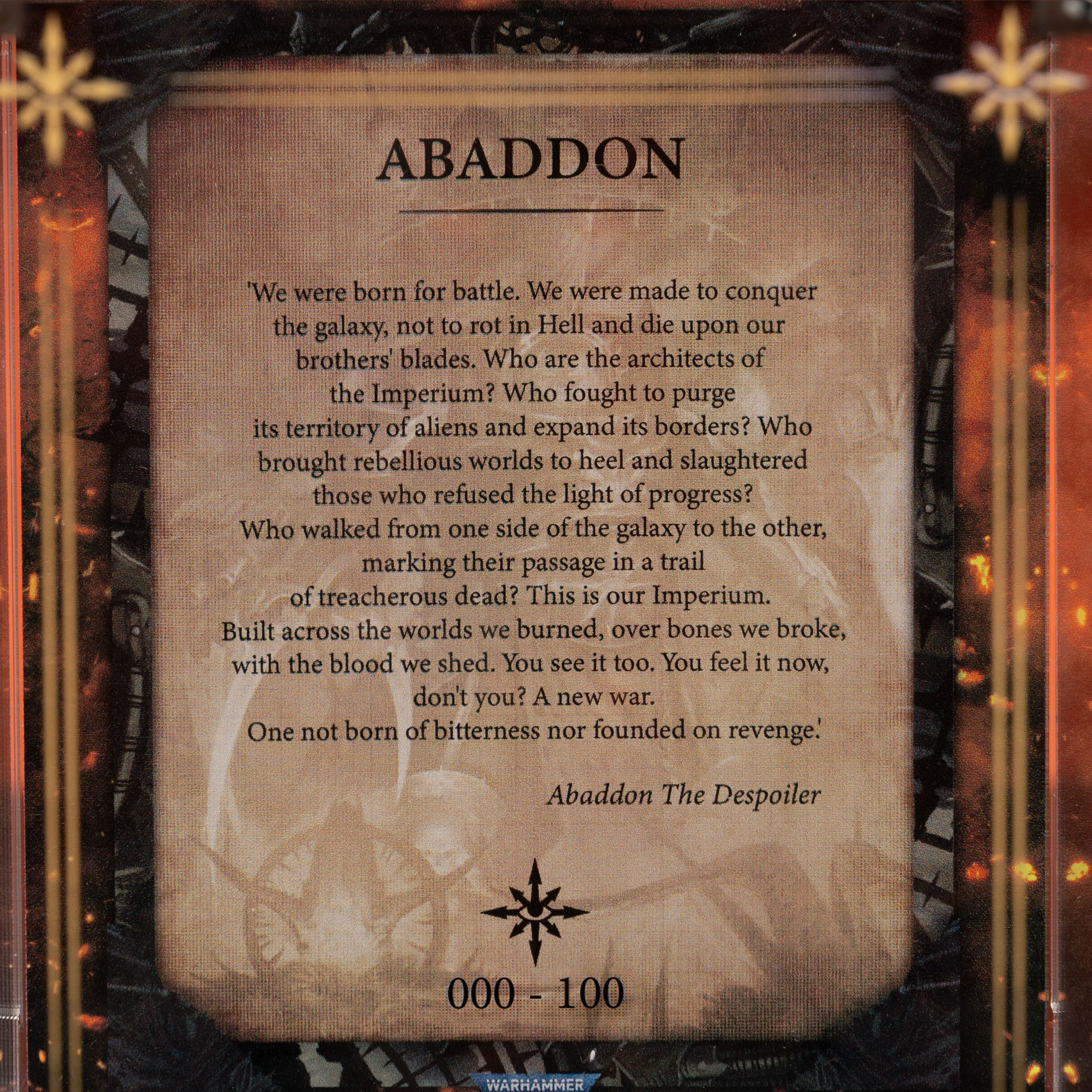 Limited Edition Display Case for Warhammer® 40,000 Abaddon the Despoiler - Image 9