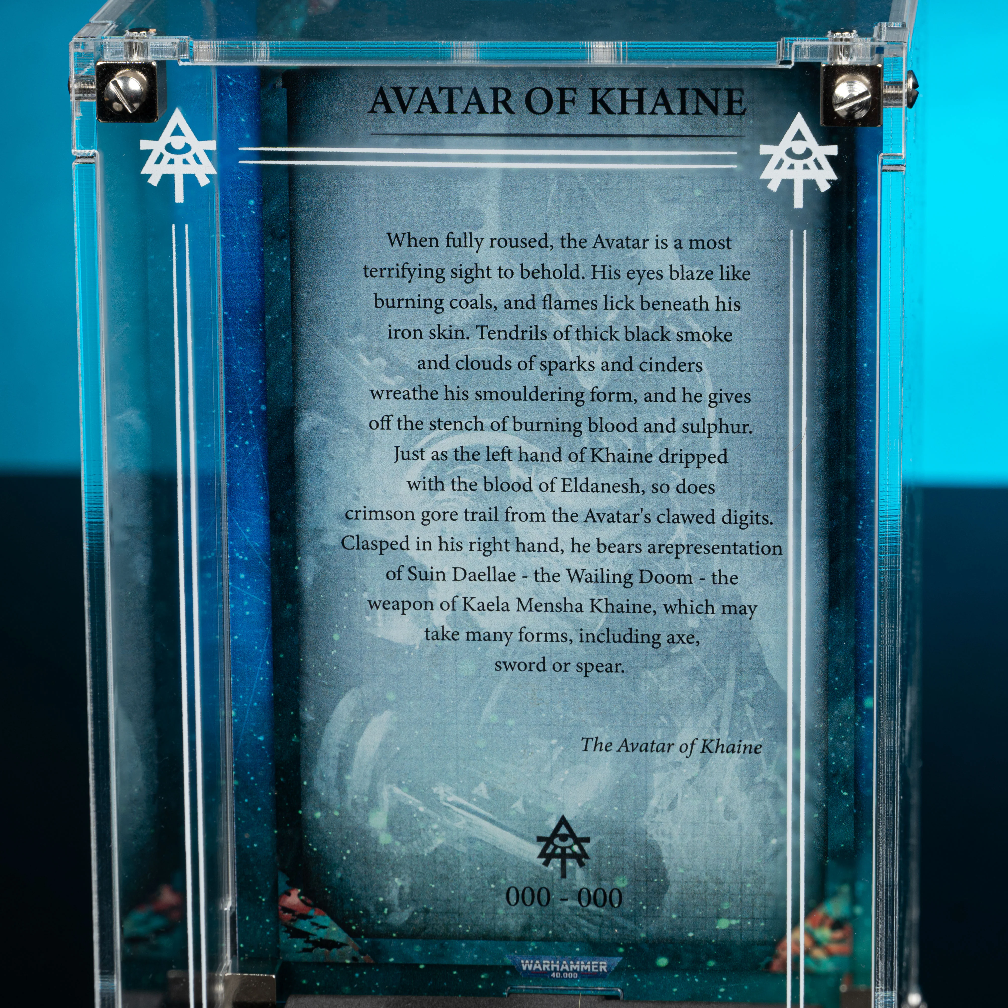 Limited Edition Display Case for Warhammer® 40,000 Avatar of Khaine - Image 8