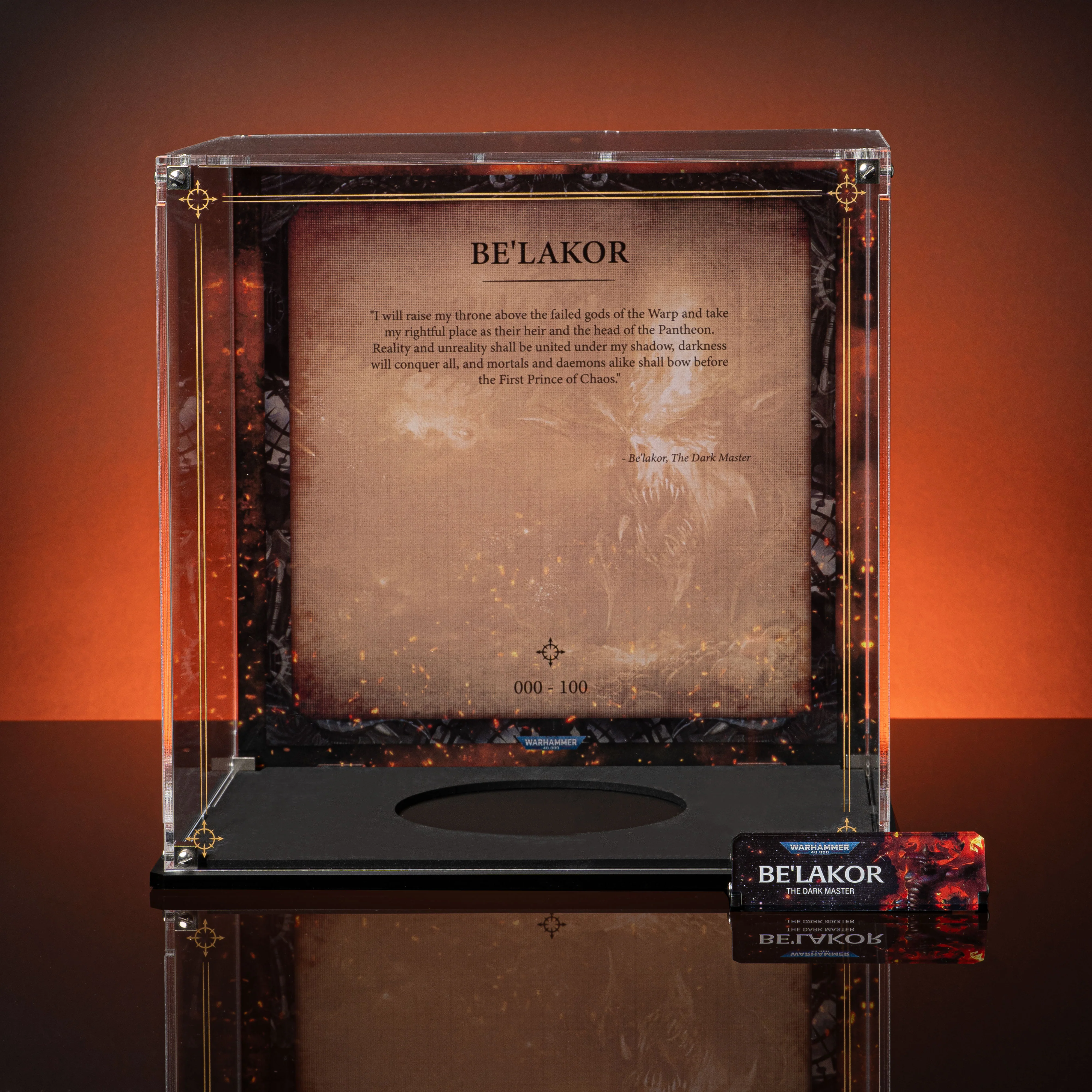 Limited Edition Display Case for Warhammer® 40,000 Be'lakor, the Dark Master - Image 3