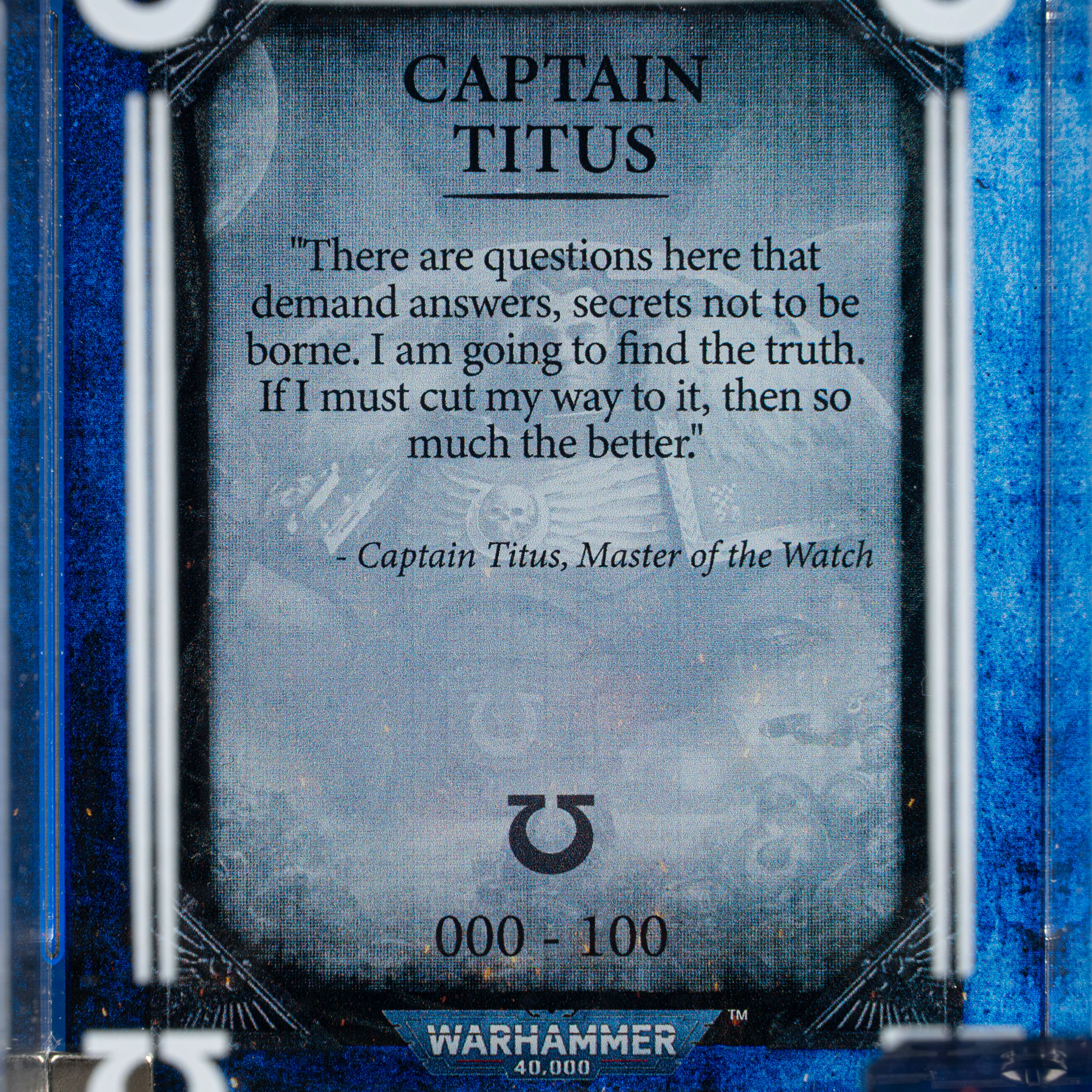 Limited Edition Display Case for Warhammer® 40,000 Captain Titus - Image 8