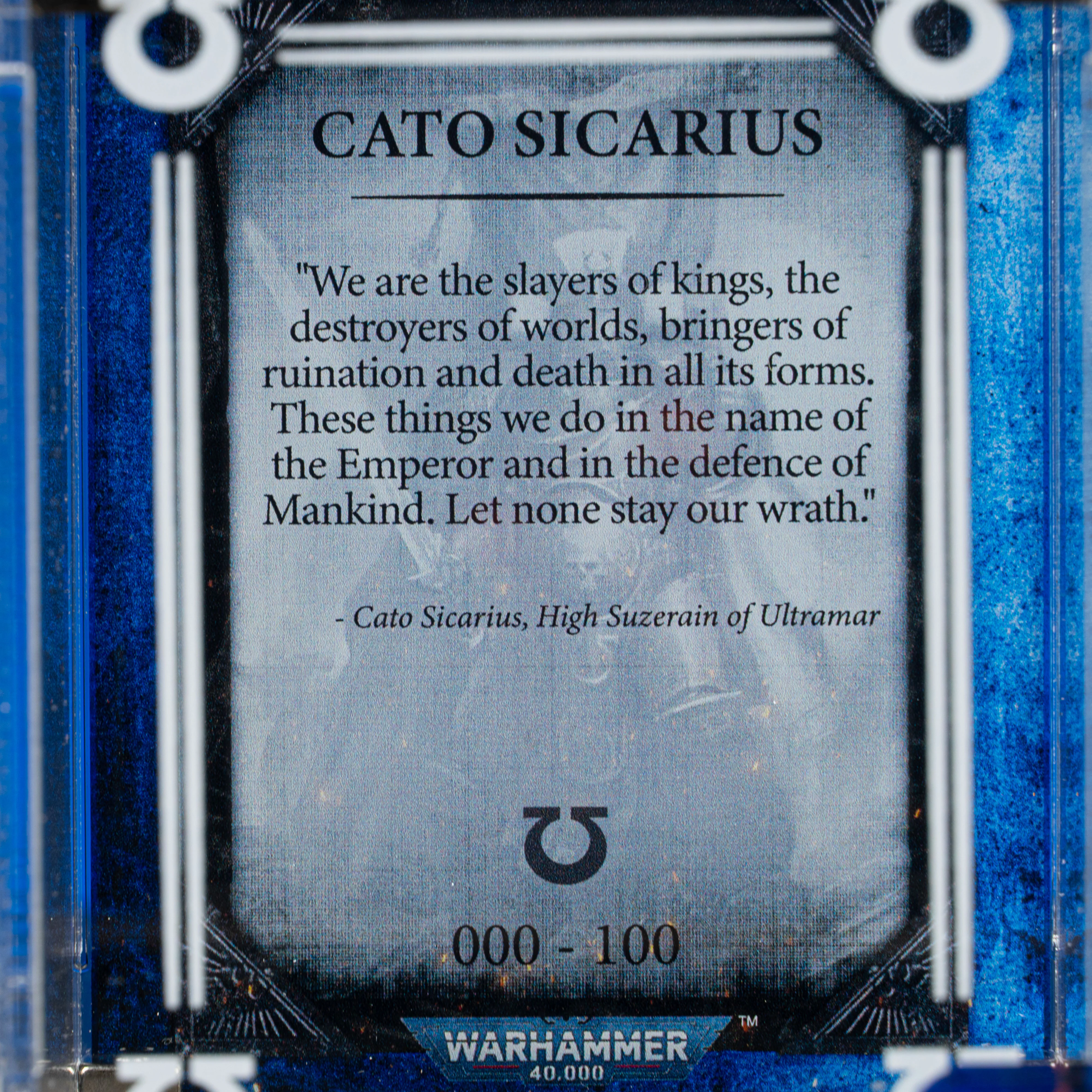 Limited Edition Display Case for Warhammer® 40,000 Cato Sicarius - Image 4