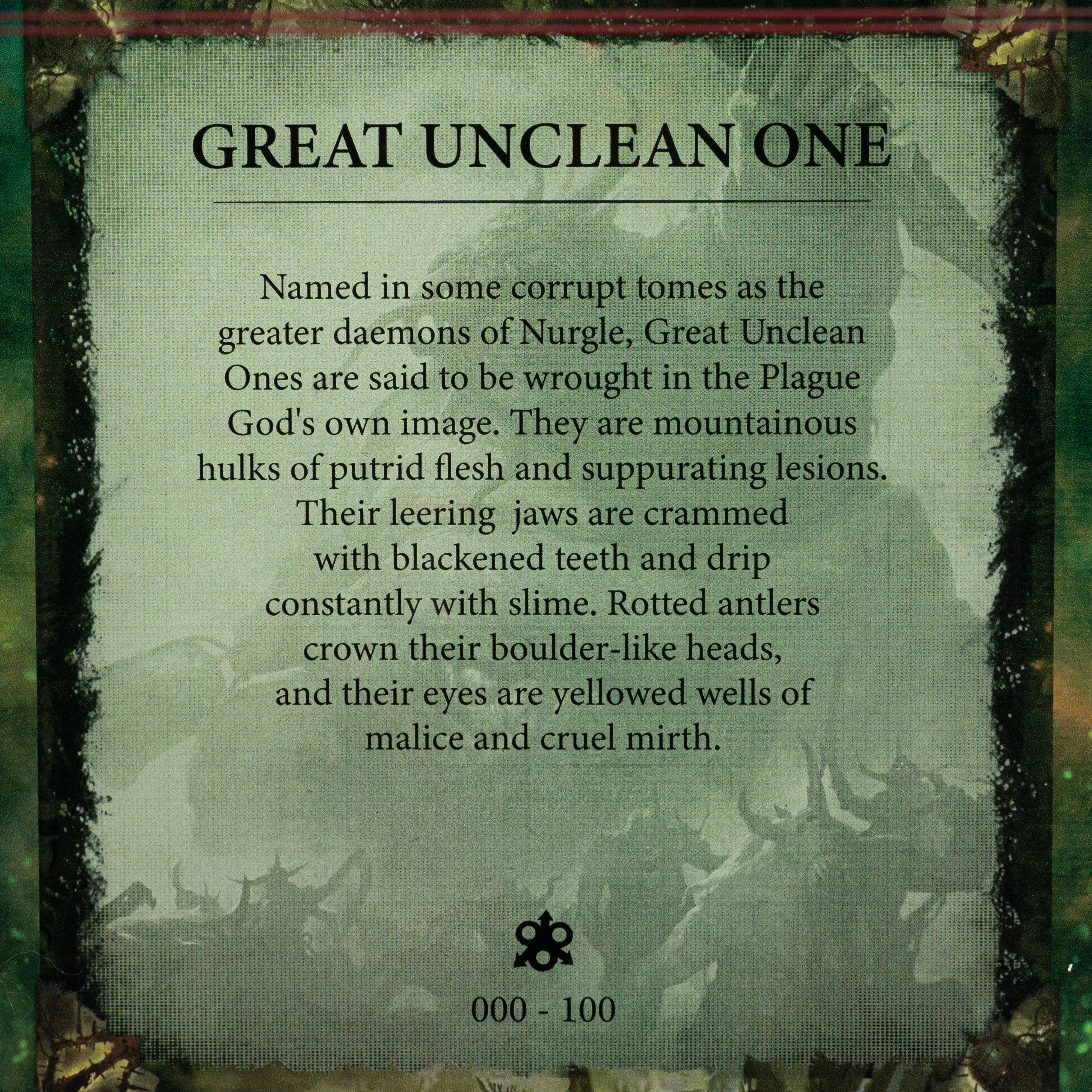 Limited Edition Display Case for Warhammer® 40,000 Great Unclean One - Image 8