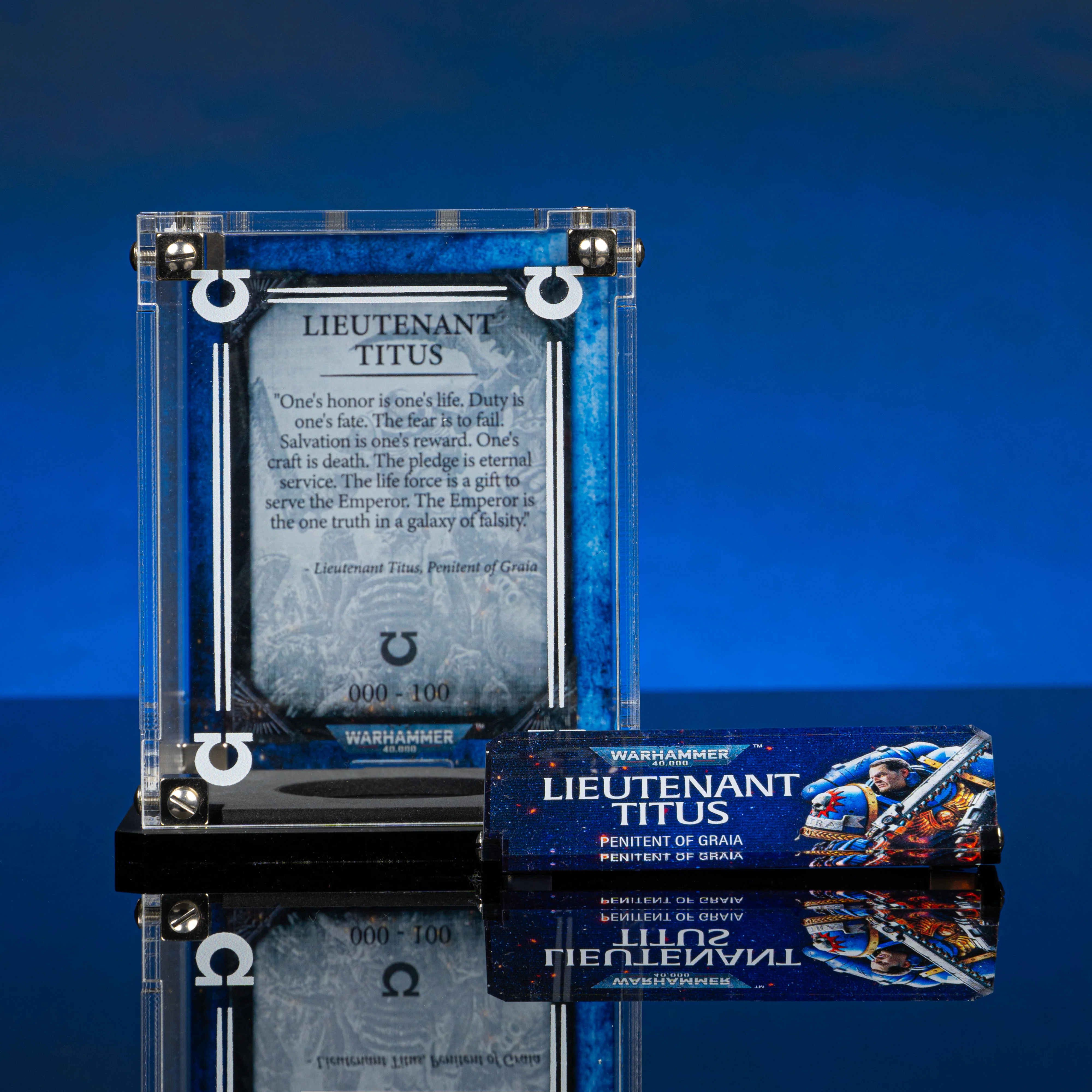 Limited Edition Display Case for Warhammer® 40,000 Lieutenant Titus - Image 3