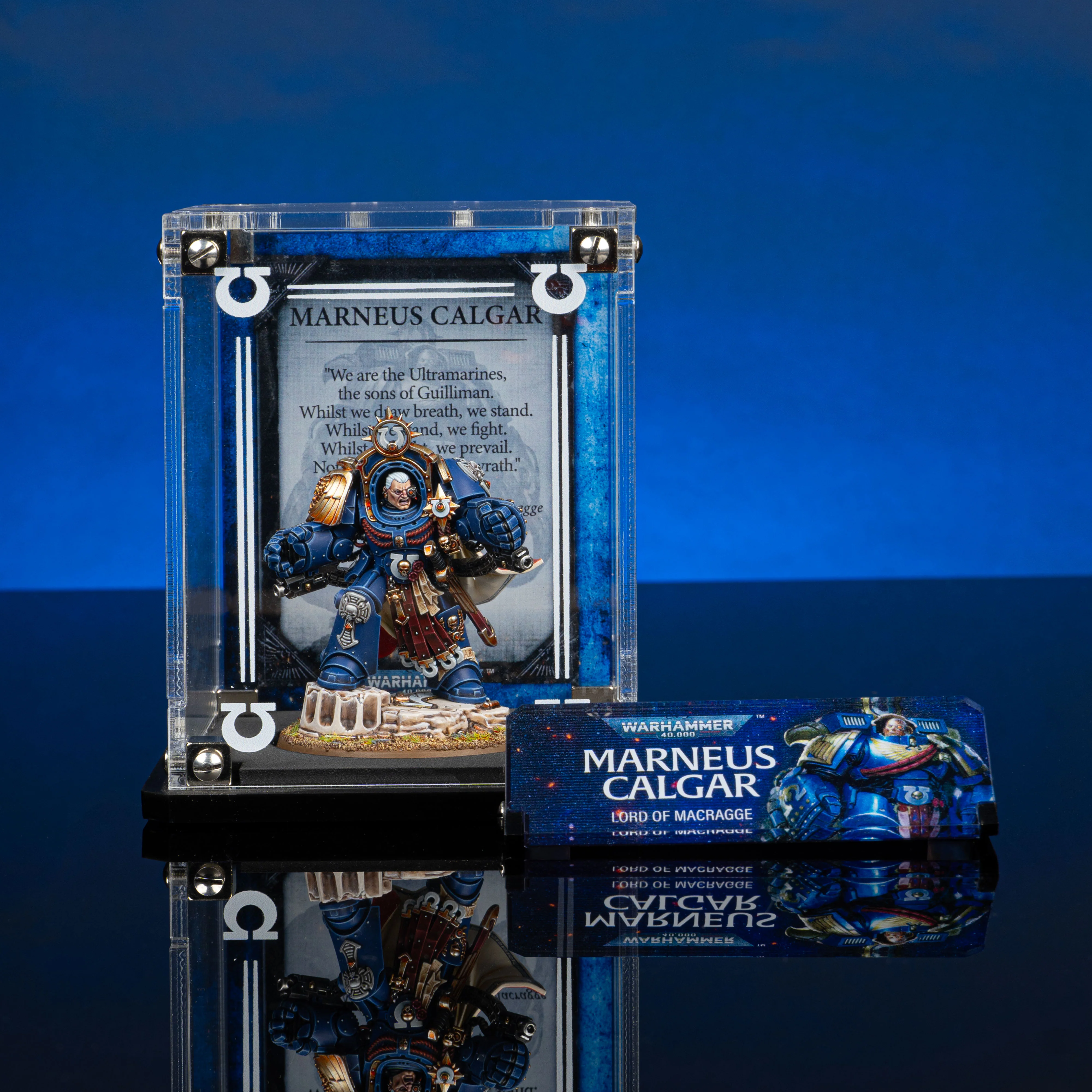 Limited Edition Display Case for Warhammer® 40,000 Marneus Calgar in Armour of Antilochus - Image 3