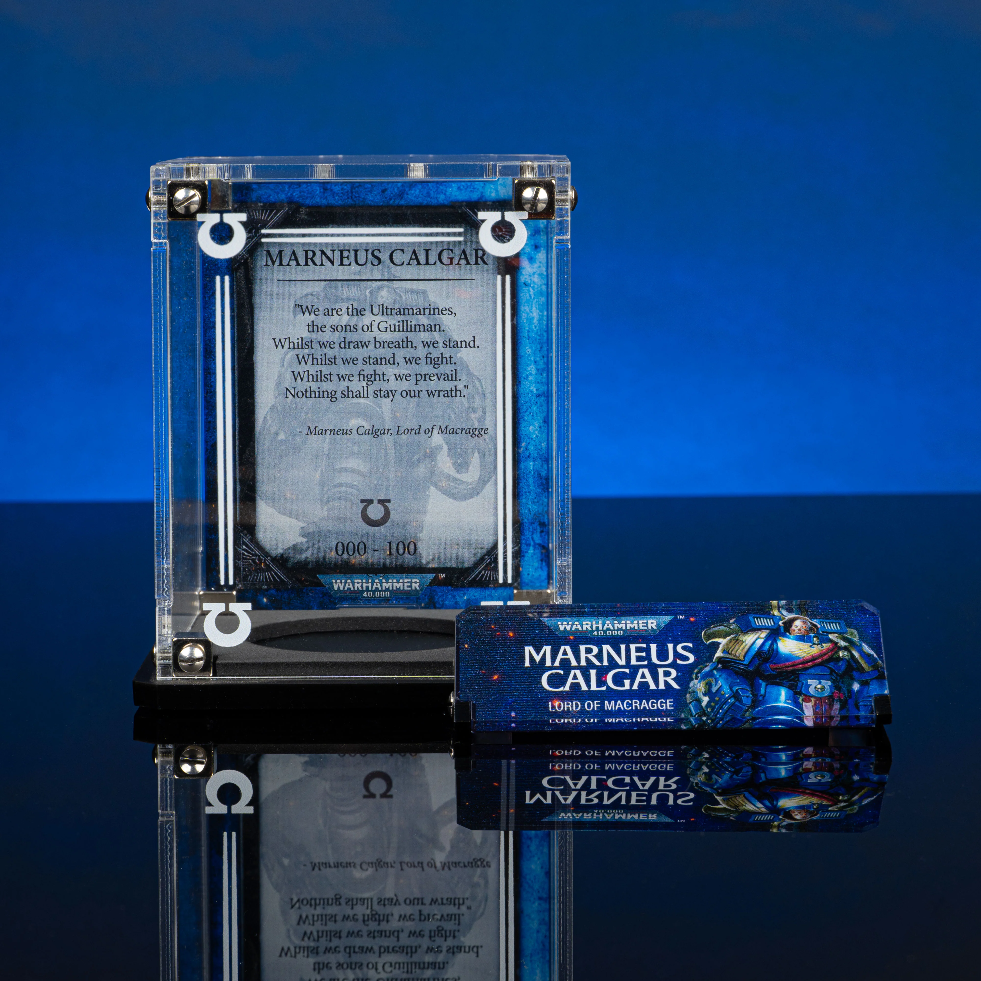 Limited Edition Display Case for Warhammer® 40,000 Marneus Calgar in Armour of Antilochus - Image 5