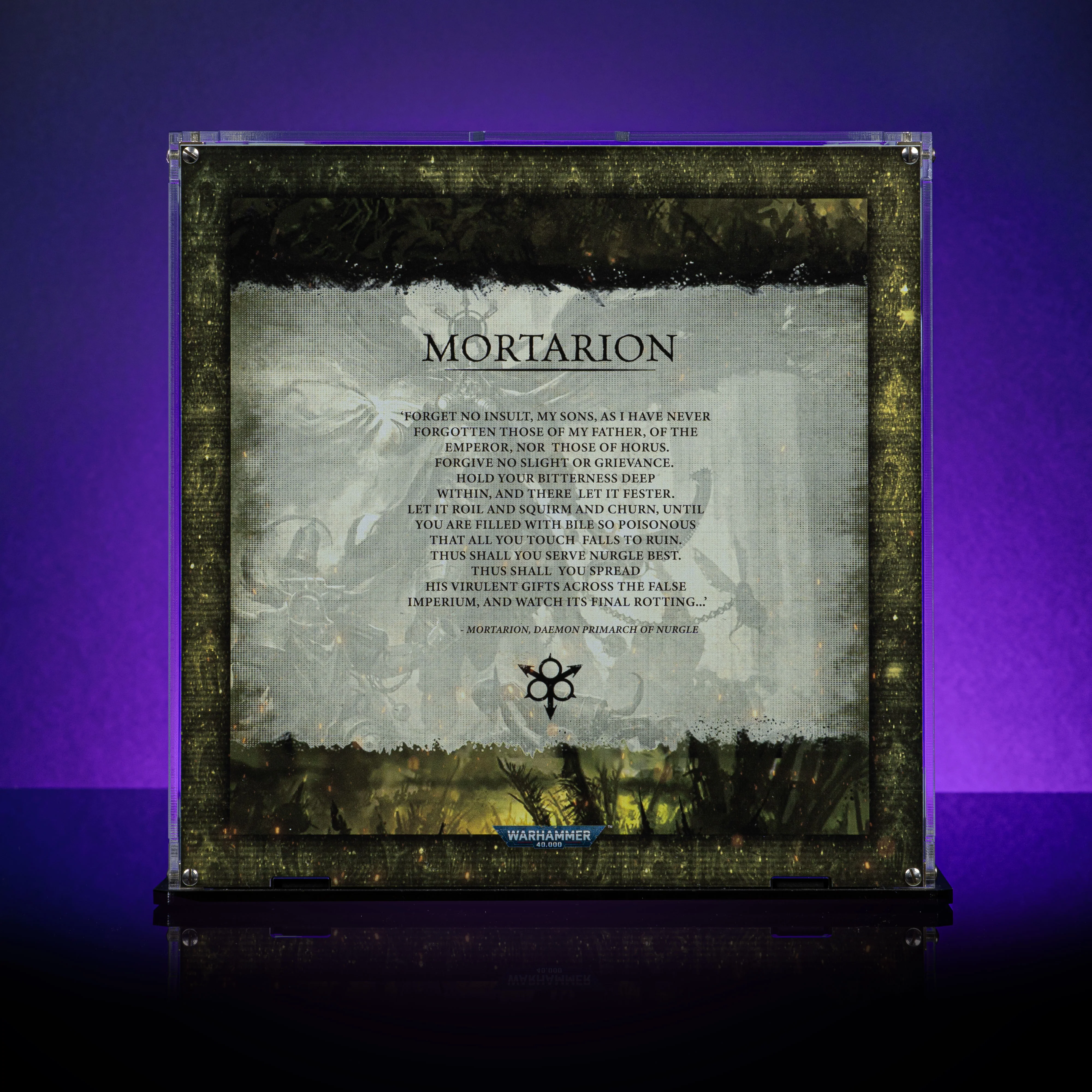Limited Edition Display Case for Warhammer® 40,000 Mortarion, Daemon Primarch of Nurgle - Image 10