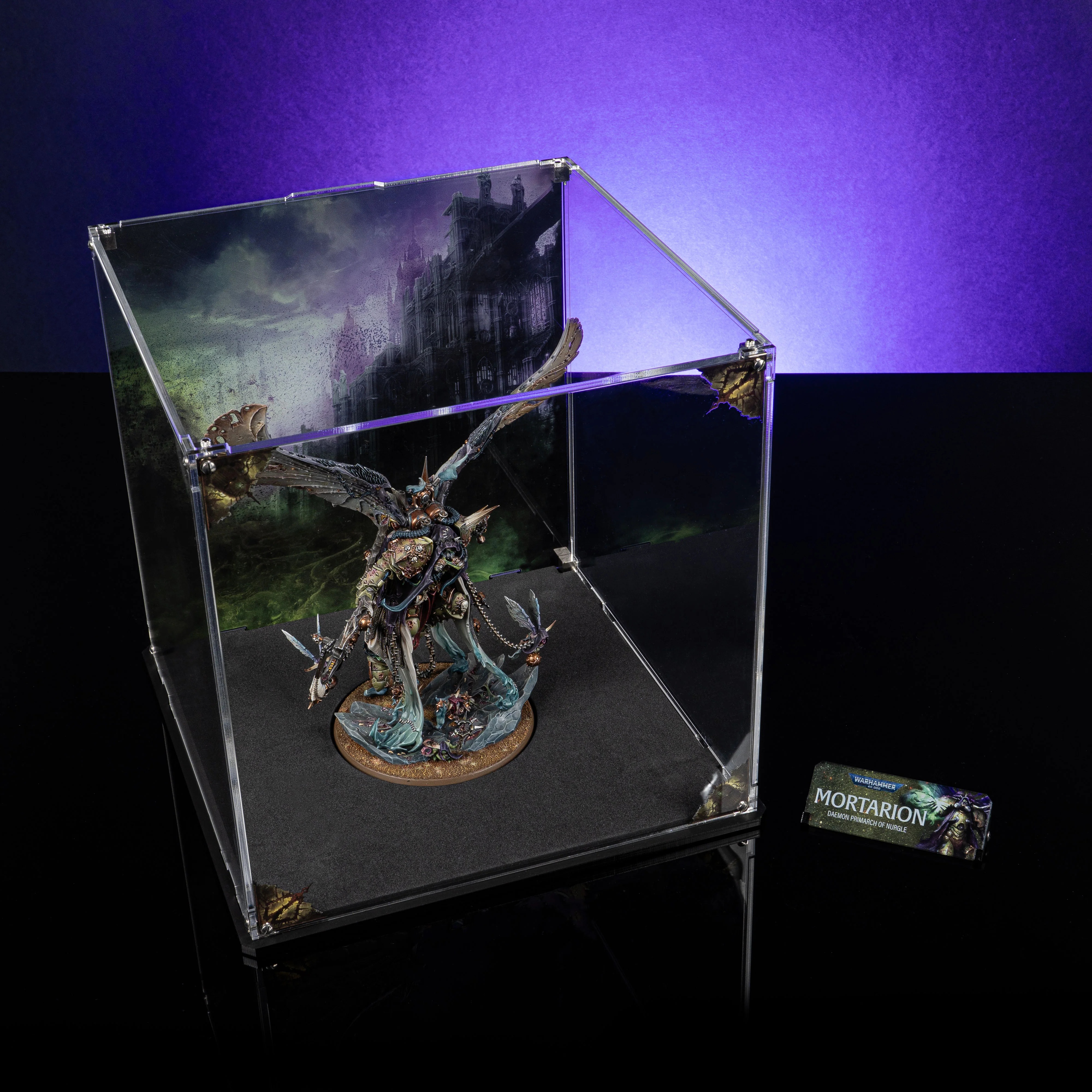 Limited Edition Display Case for Warhammer® 40,000 Mortarion, Daemon Primarch of Nurgle - Image 6