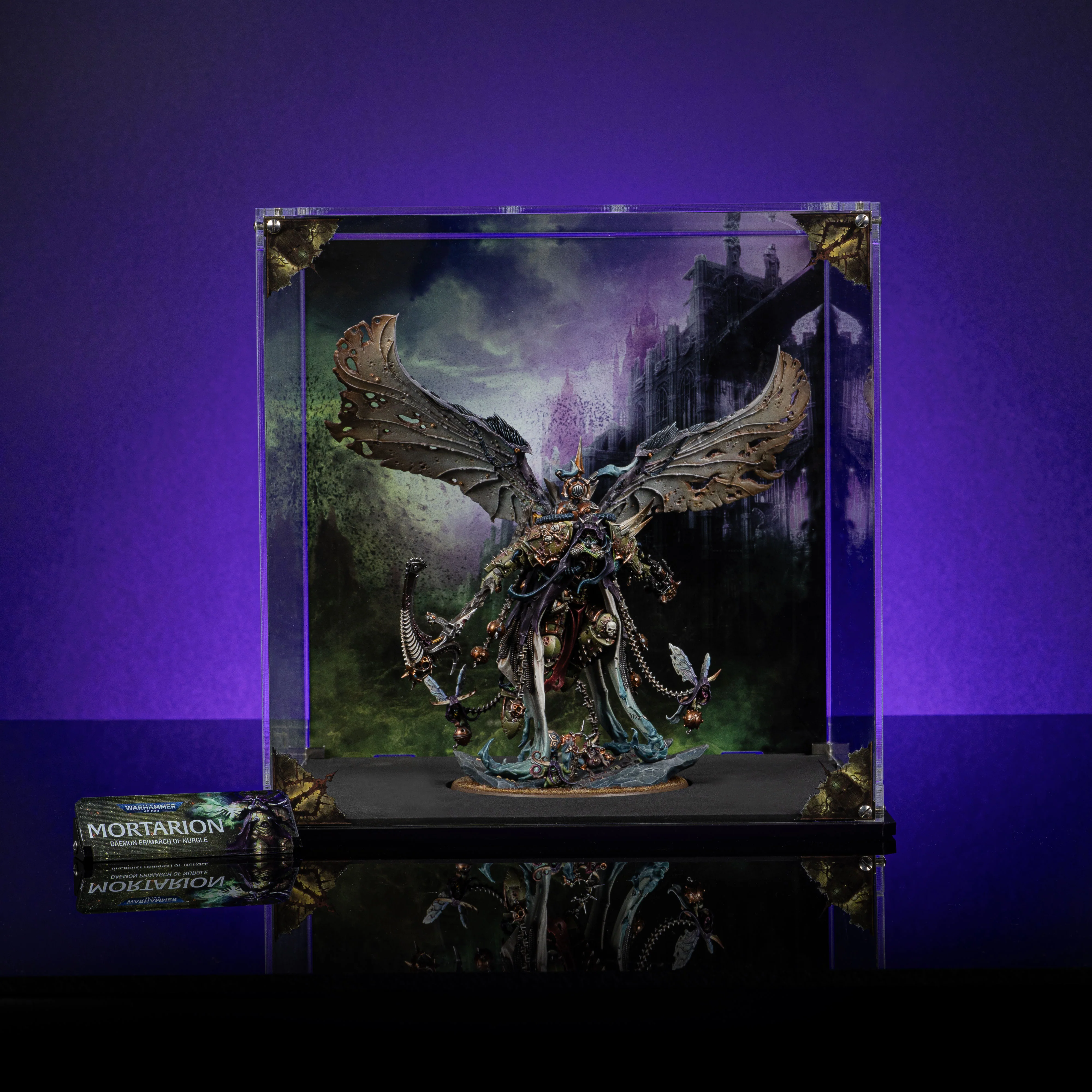 Limited Edition Display Case for Warhammer® 40,000 Mortarion, Daemon Primarch of Nurgle - Image 8