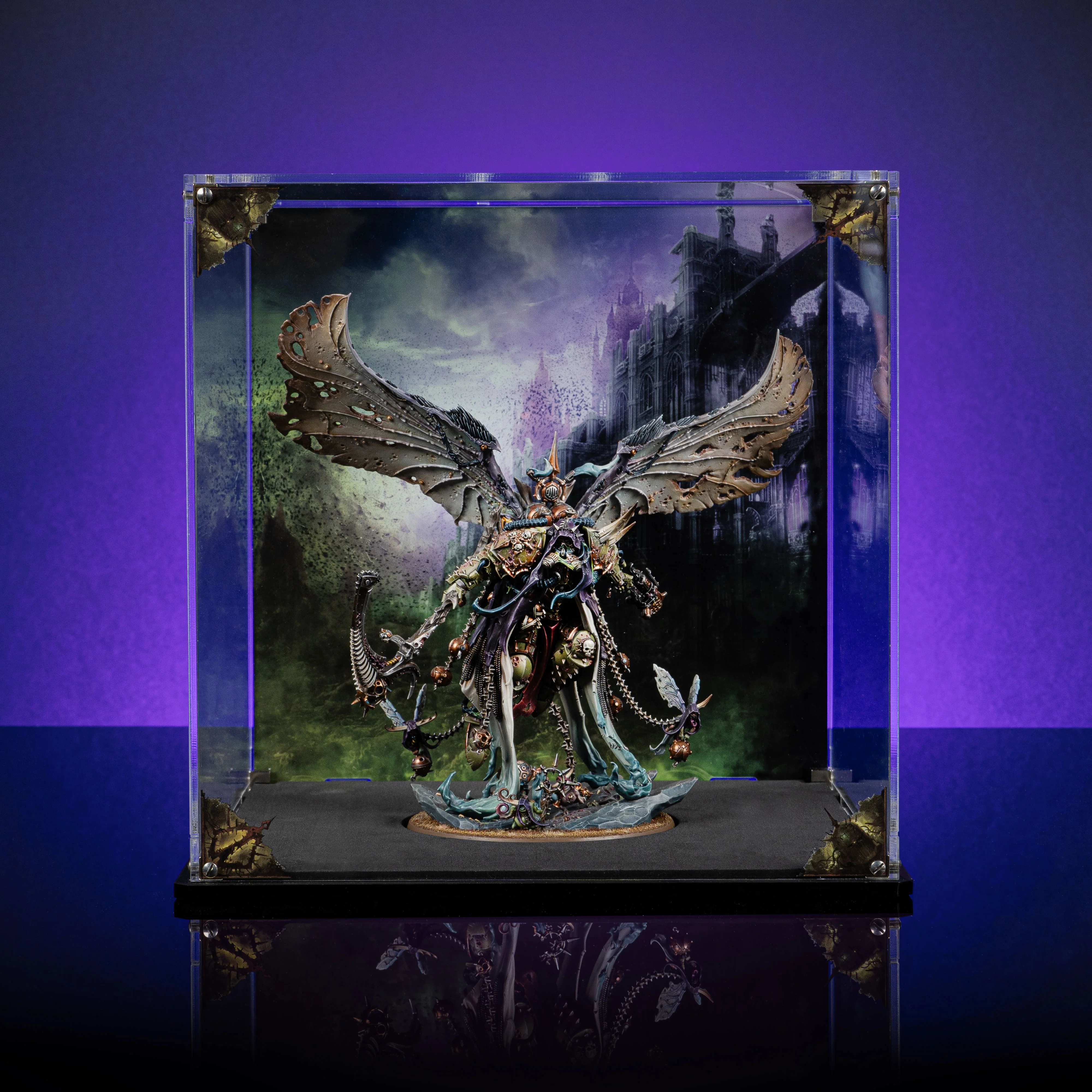 Limited Edition Display Case for Warhammer® 40,000 Mortarion, Daemon Primarch of Nurgle - Image 9
