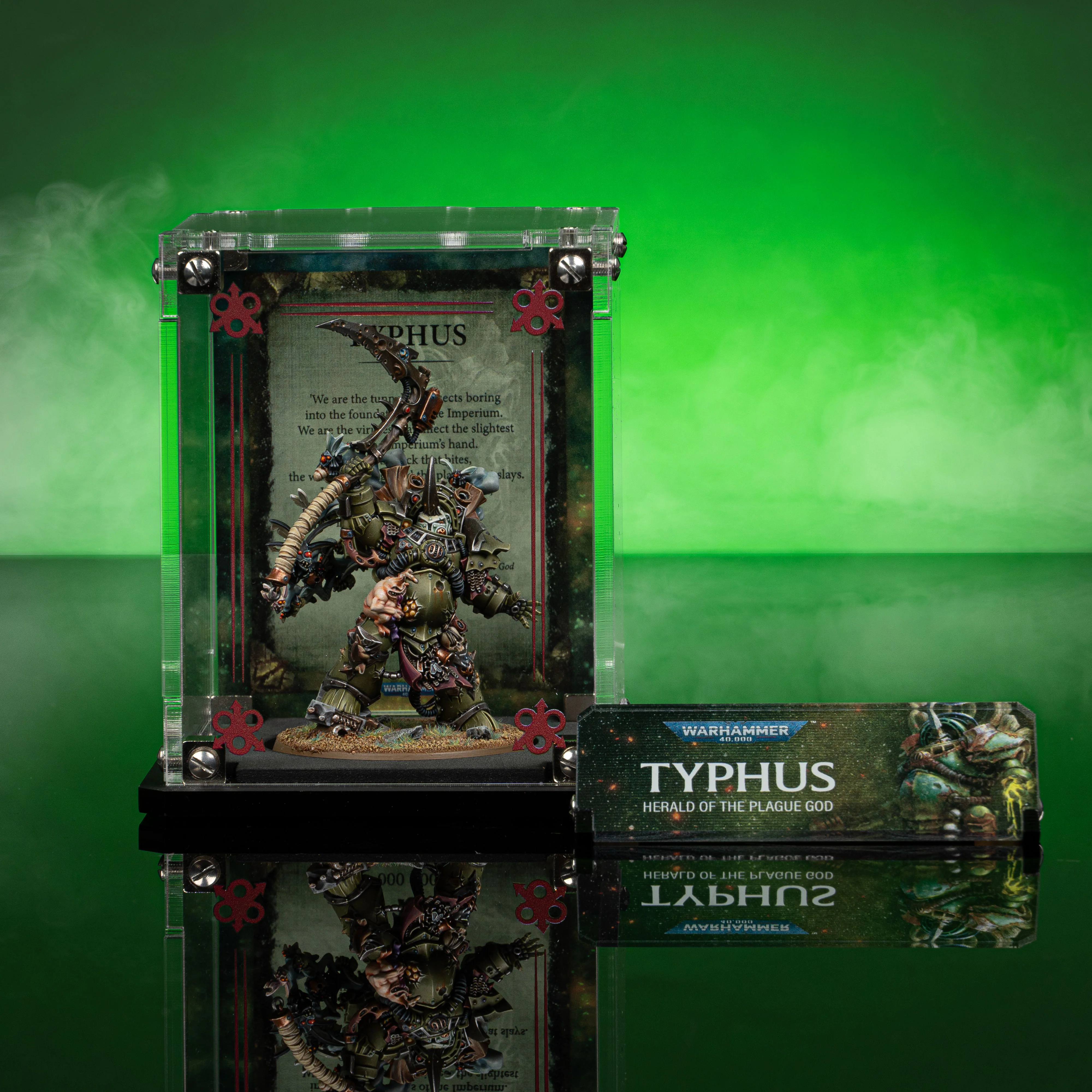 Limited Edition Display Case for Warhammer® 40,000 Typhus, Herald of the Plague God - Image 3