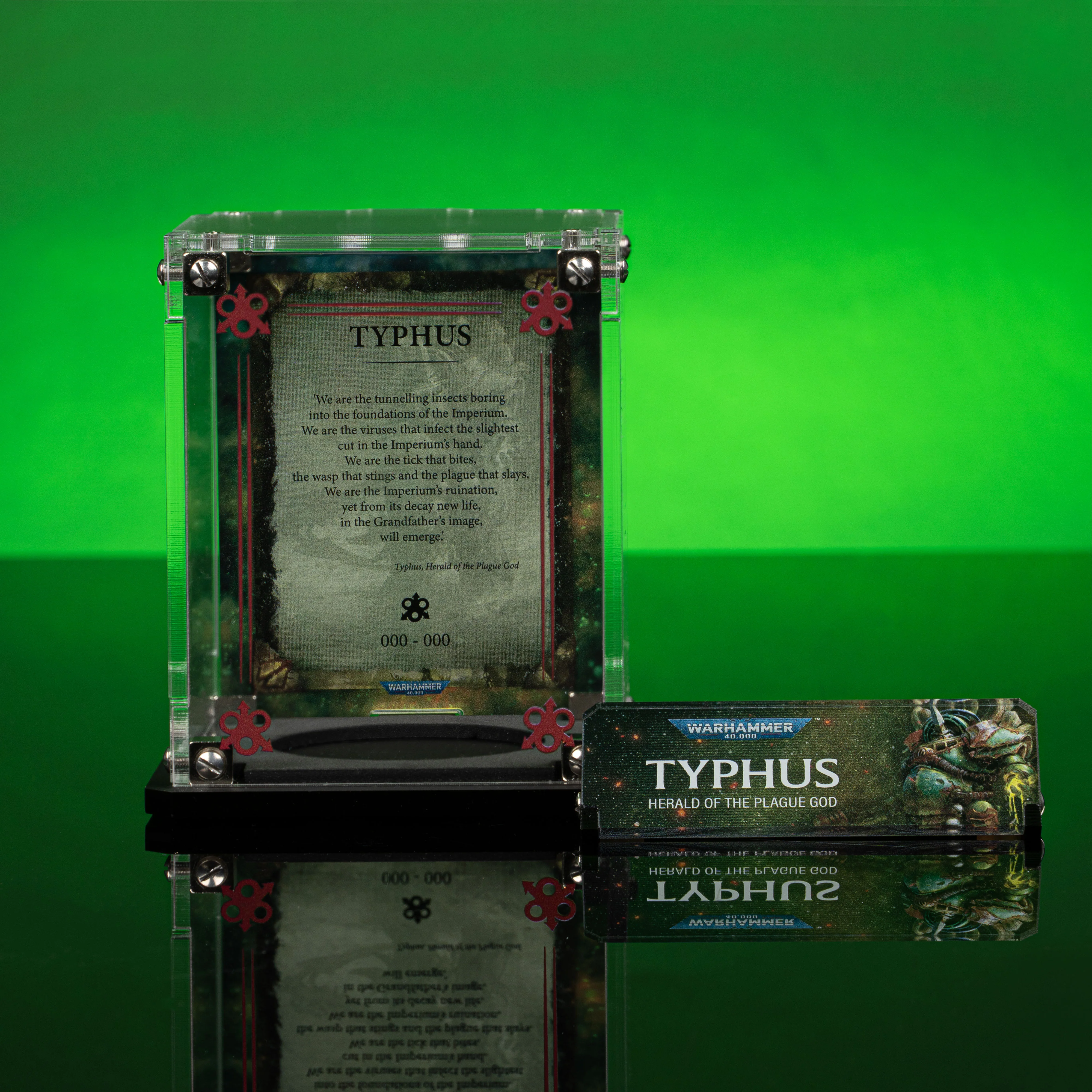 Limited Edition Display Case for Warhammer® 40,000 Typhus, Herald of the Plague God - Image 4