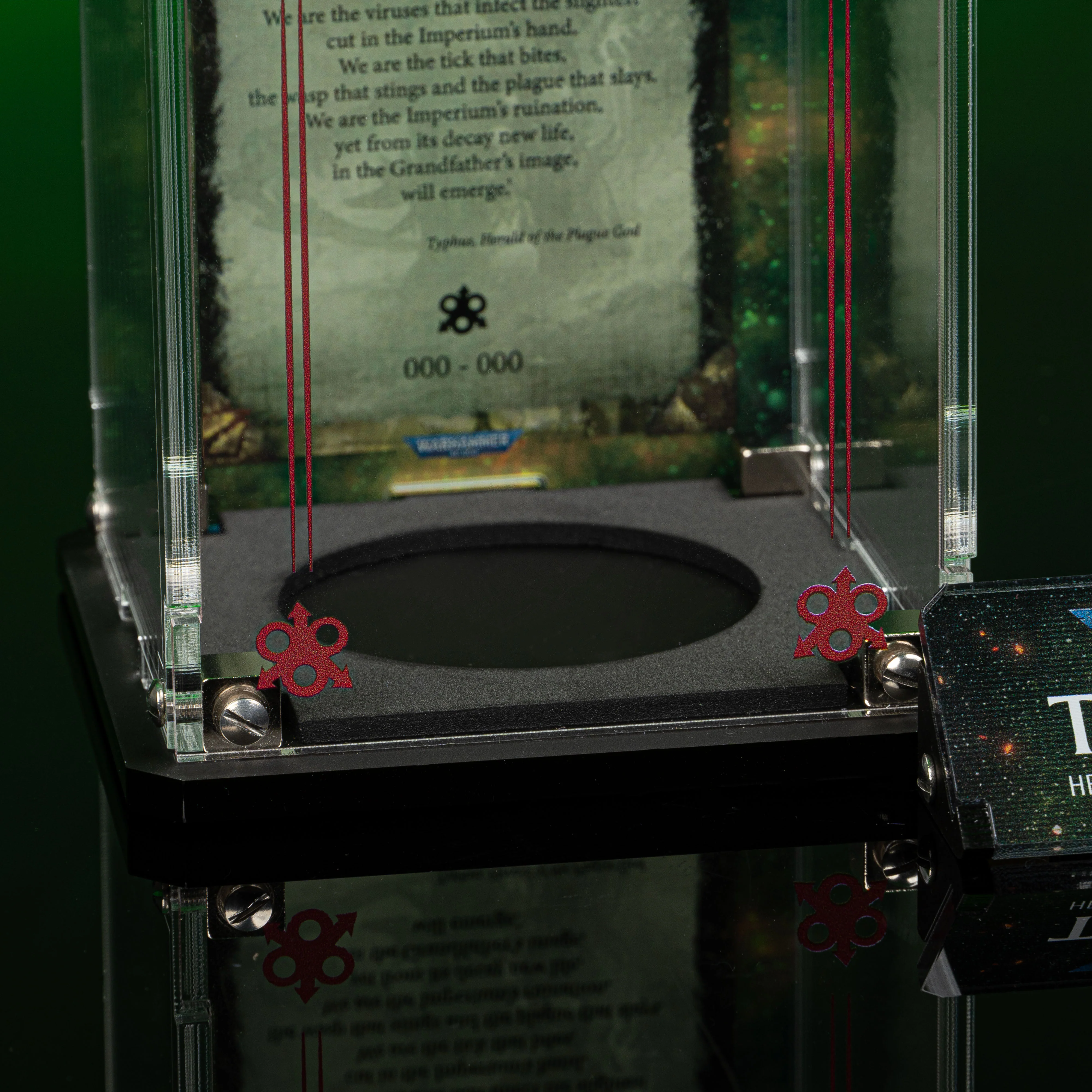 Limited Edition Display Case for Warhammer® 40,000 Typhus, Herald of the Plague God - Image 6