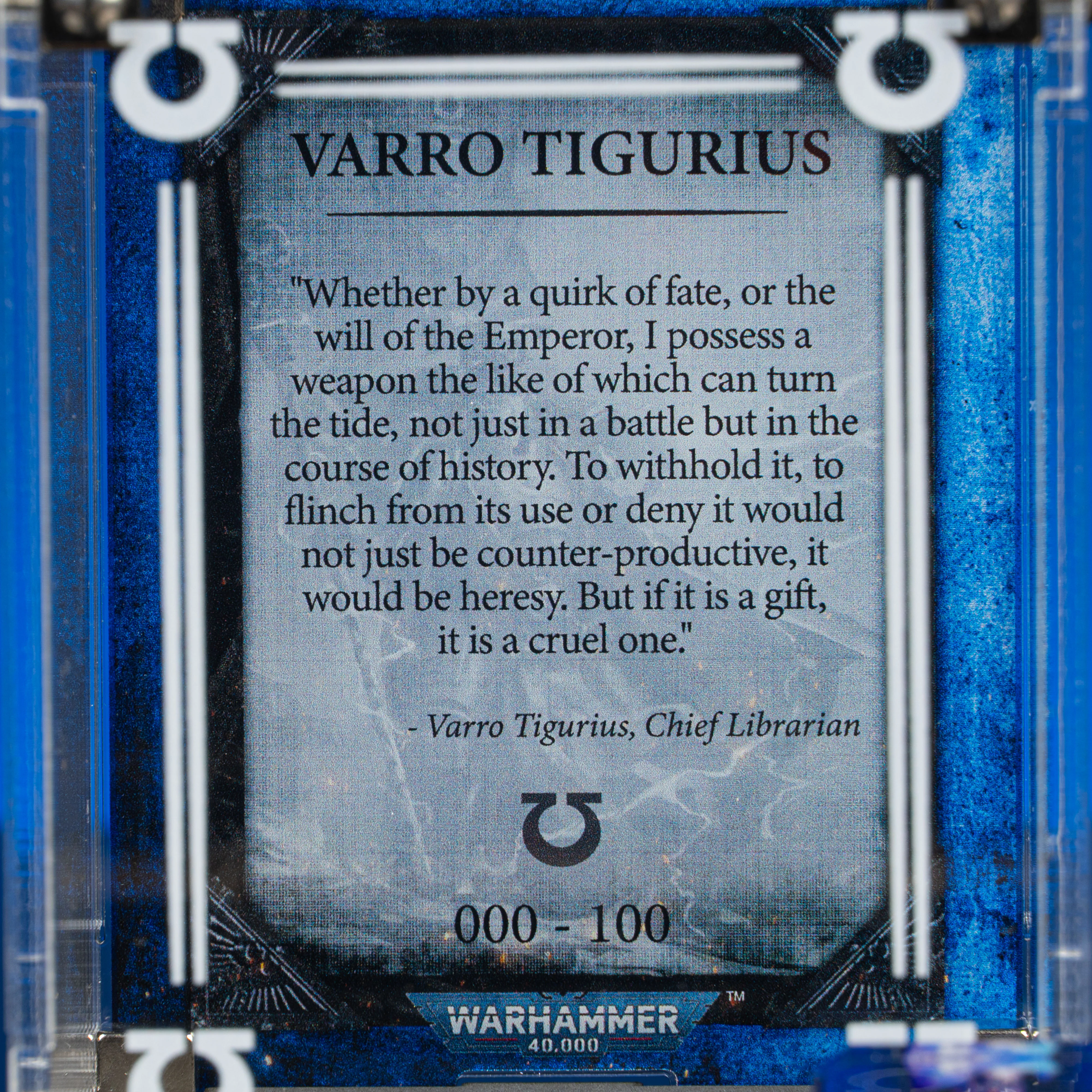 Limited Edition Display Case for Warhammer® 40,000 Varro Tigurius - Image 6