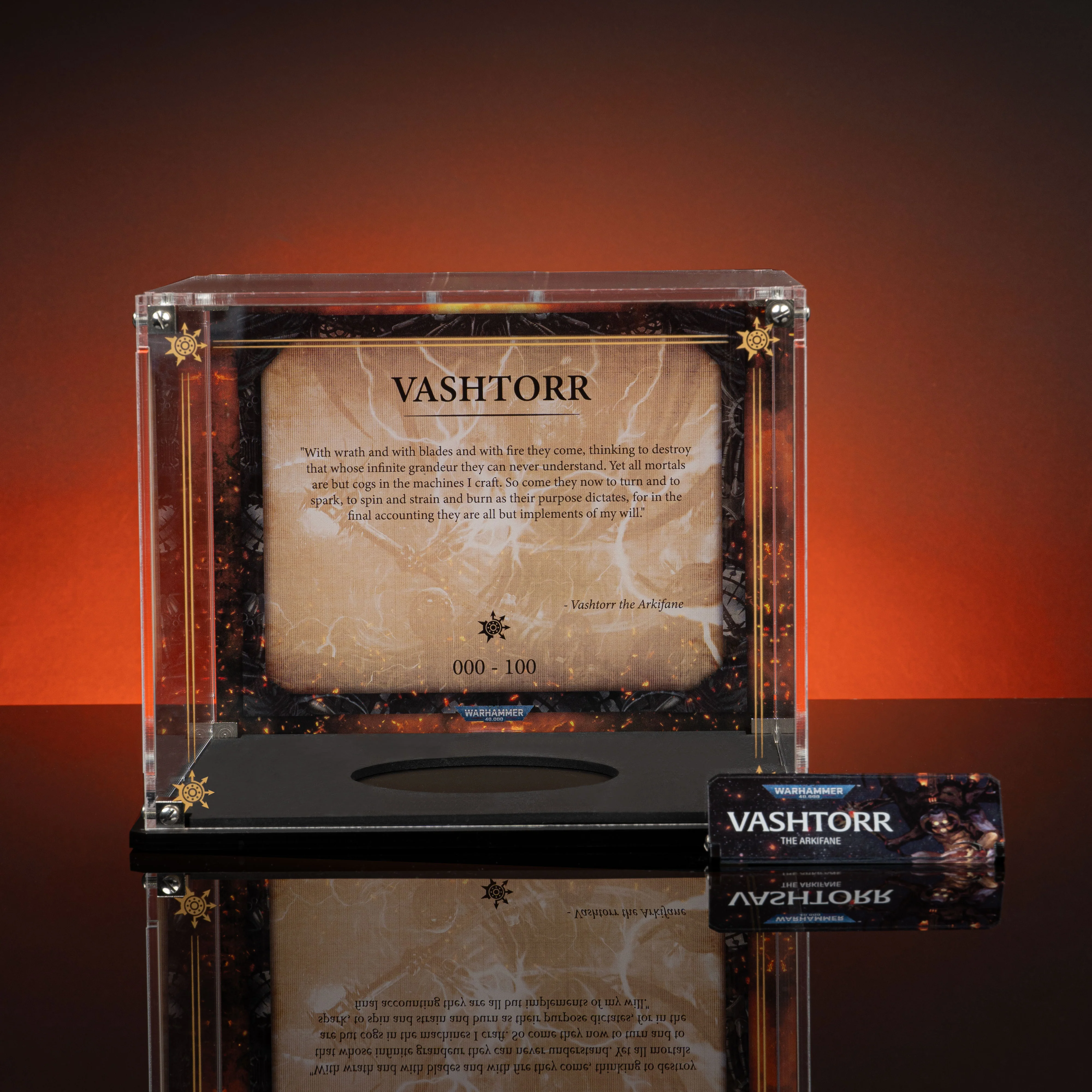 Limited Edition Display Case for Warhammer® 40,000 Vashtorr the Arkifane - Image 3