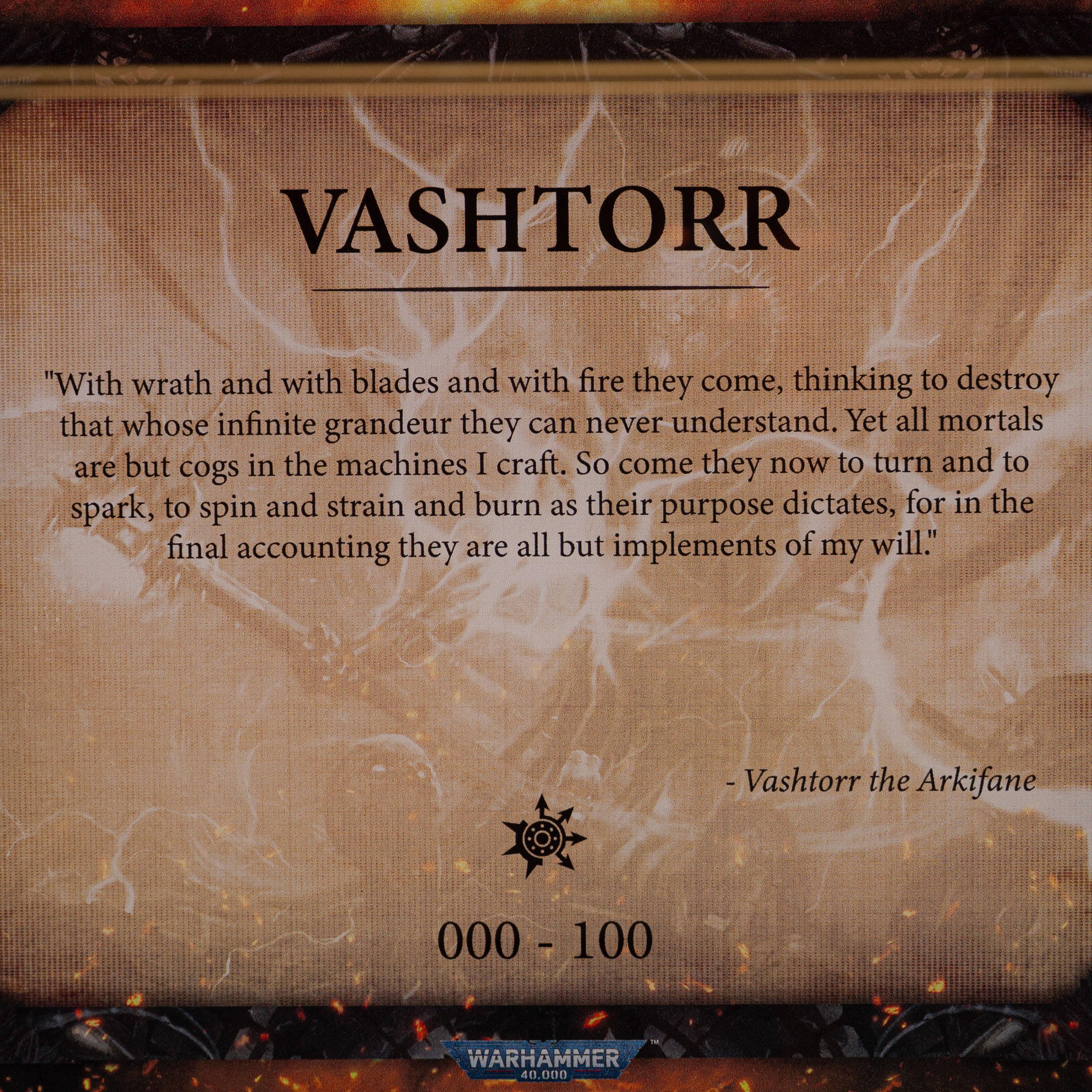 Limited Edition Display Case for Warhammer® 40,000 Vashtorr the Arkifane - Image 5