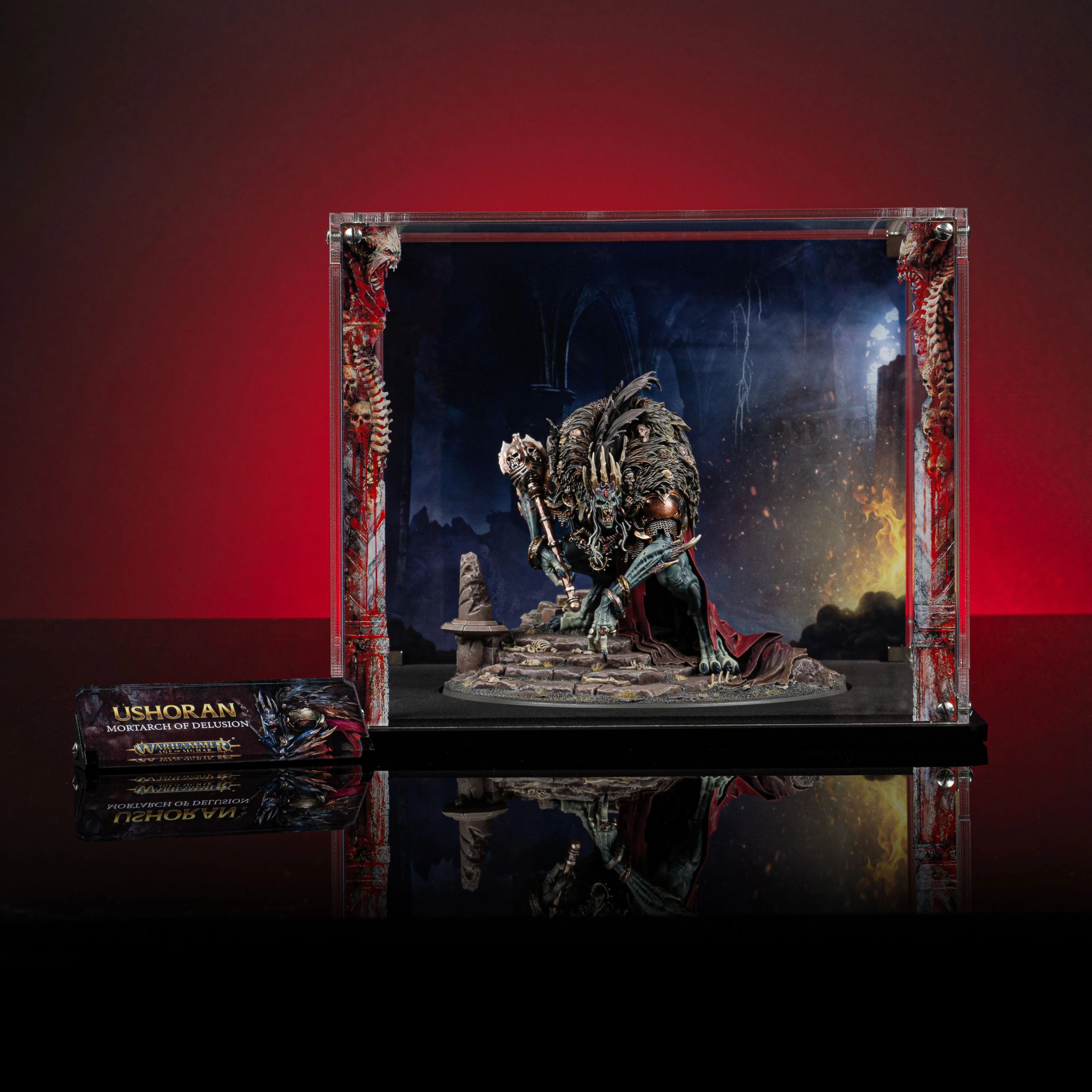 Limited Edition Display Case for Warhammer® Age of Sigmar Ushoran, Mortarch of Delusion - Image 10