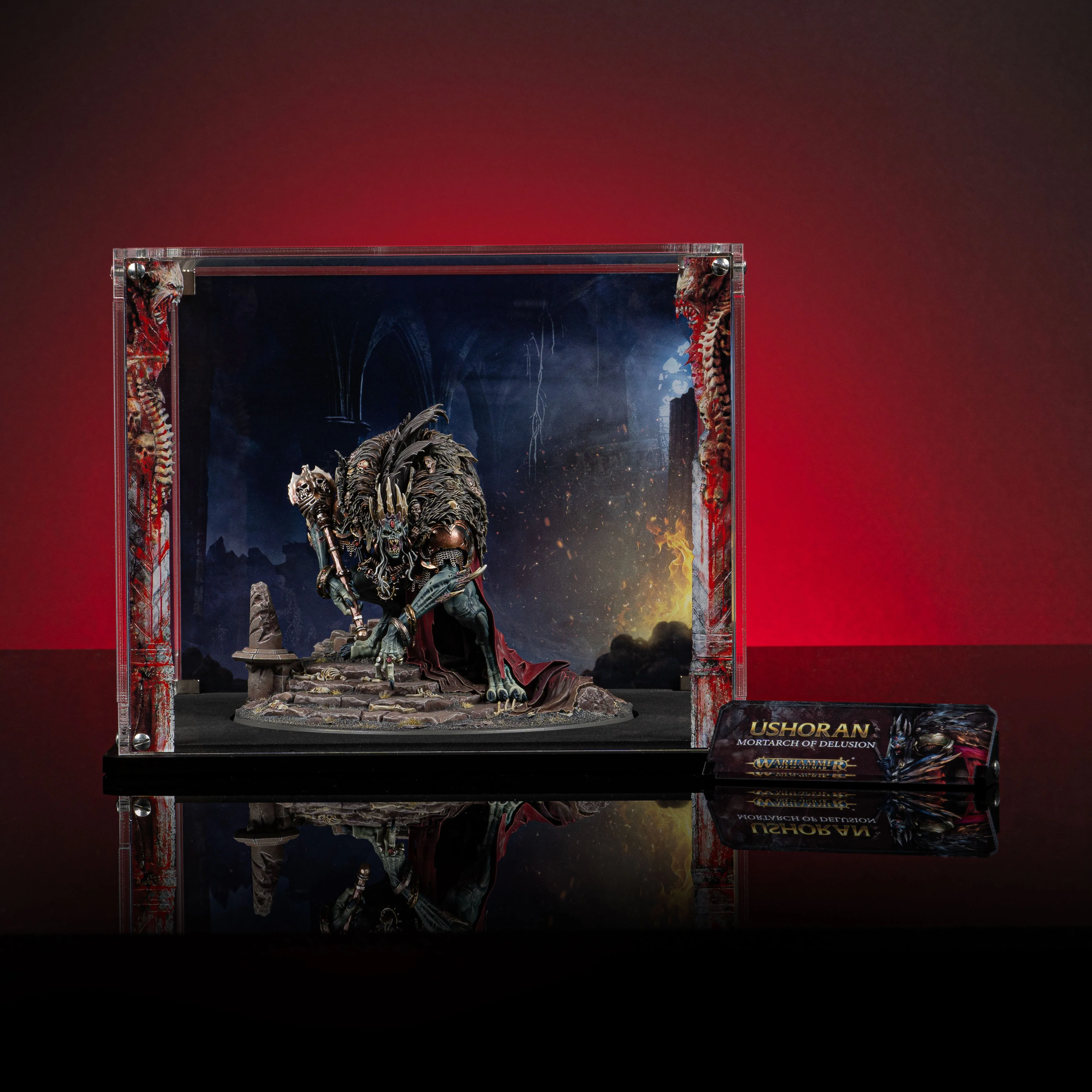 Limited Edition Display Case for Warhammer® Age of Sigmar Ushoran, Mortarch of Delusion - Image 11