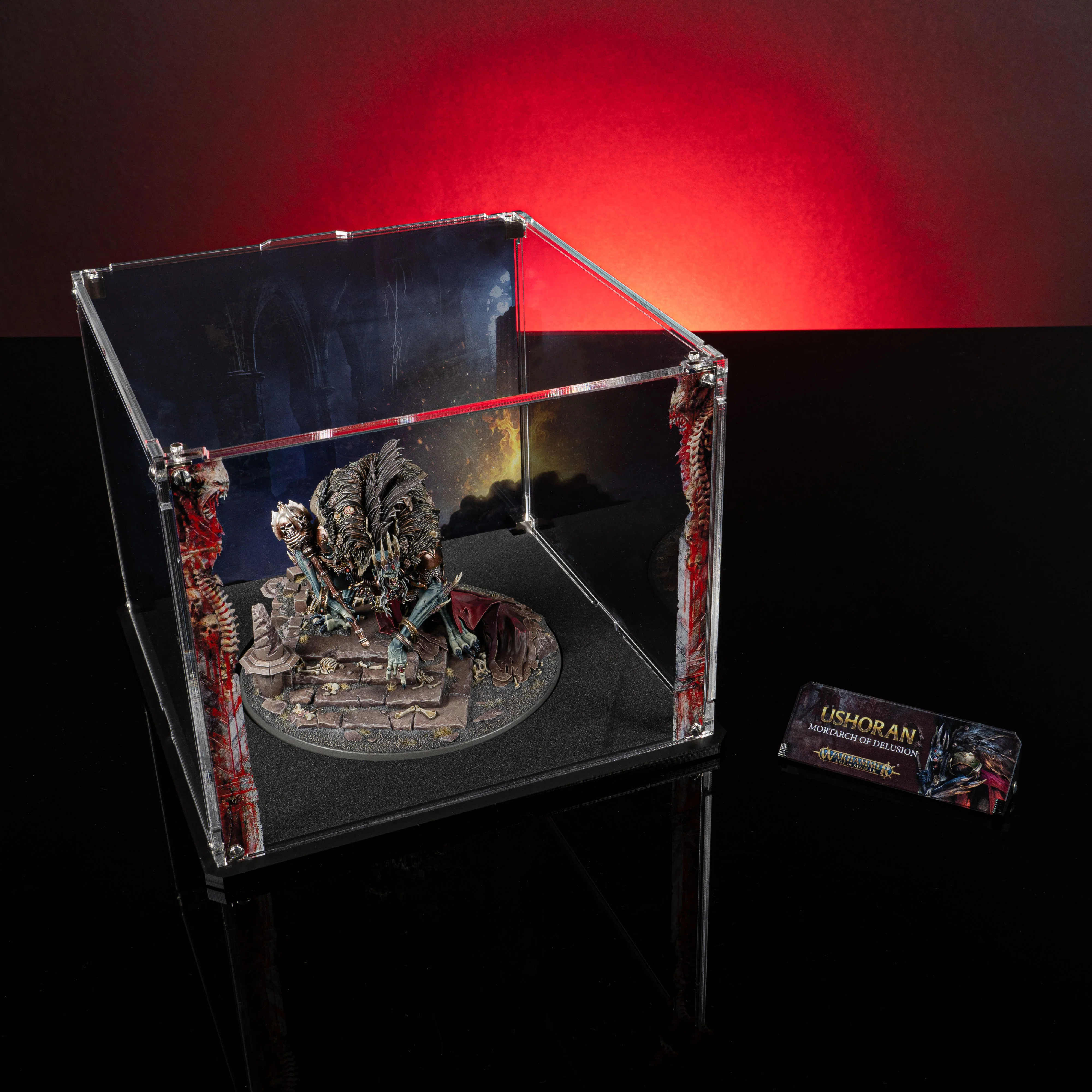 Limited Edition Display Case for Warhammer® Age of Sigmar Ushoran, Mortarch of Delusion - Image 4