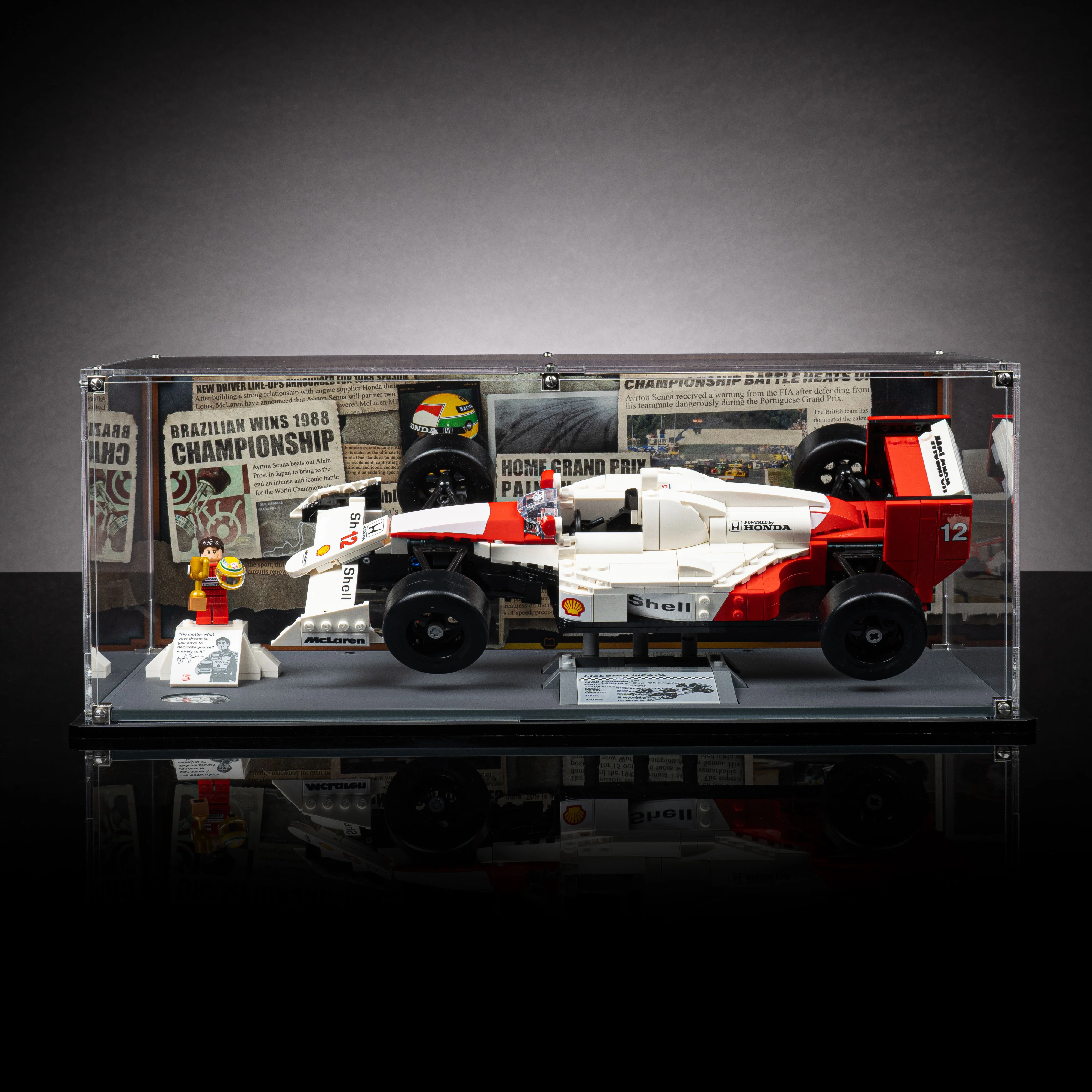 Limited Edition Display Case LEGO ® Icons McLaren MP4/4 & Ayrton Senna (10330) - Image 3