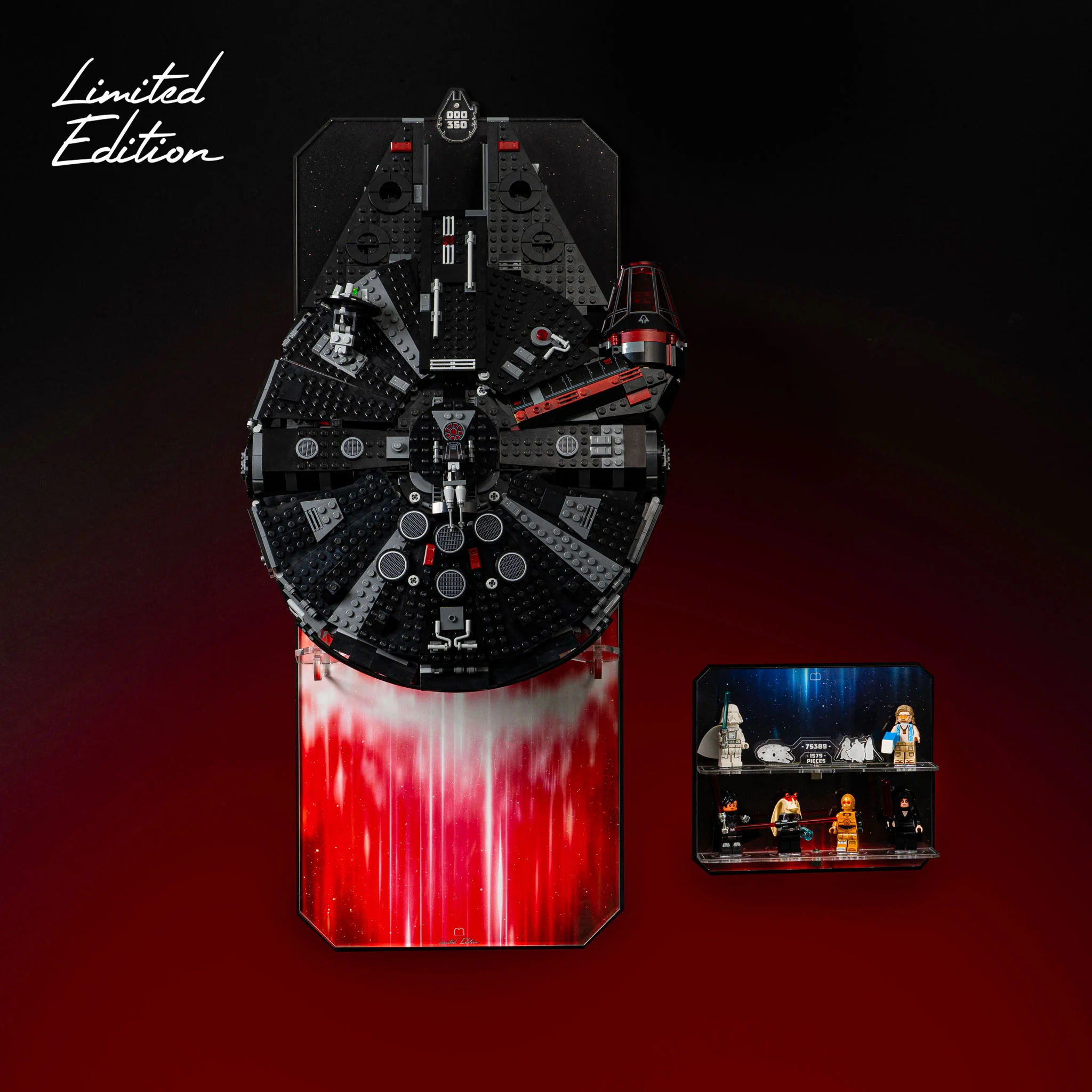 Limited Edition Wall Mounted Display Stand for LEGO® Star Wars™ The Dark Falcon (75389) - Image 2