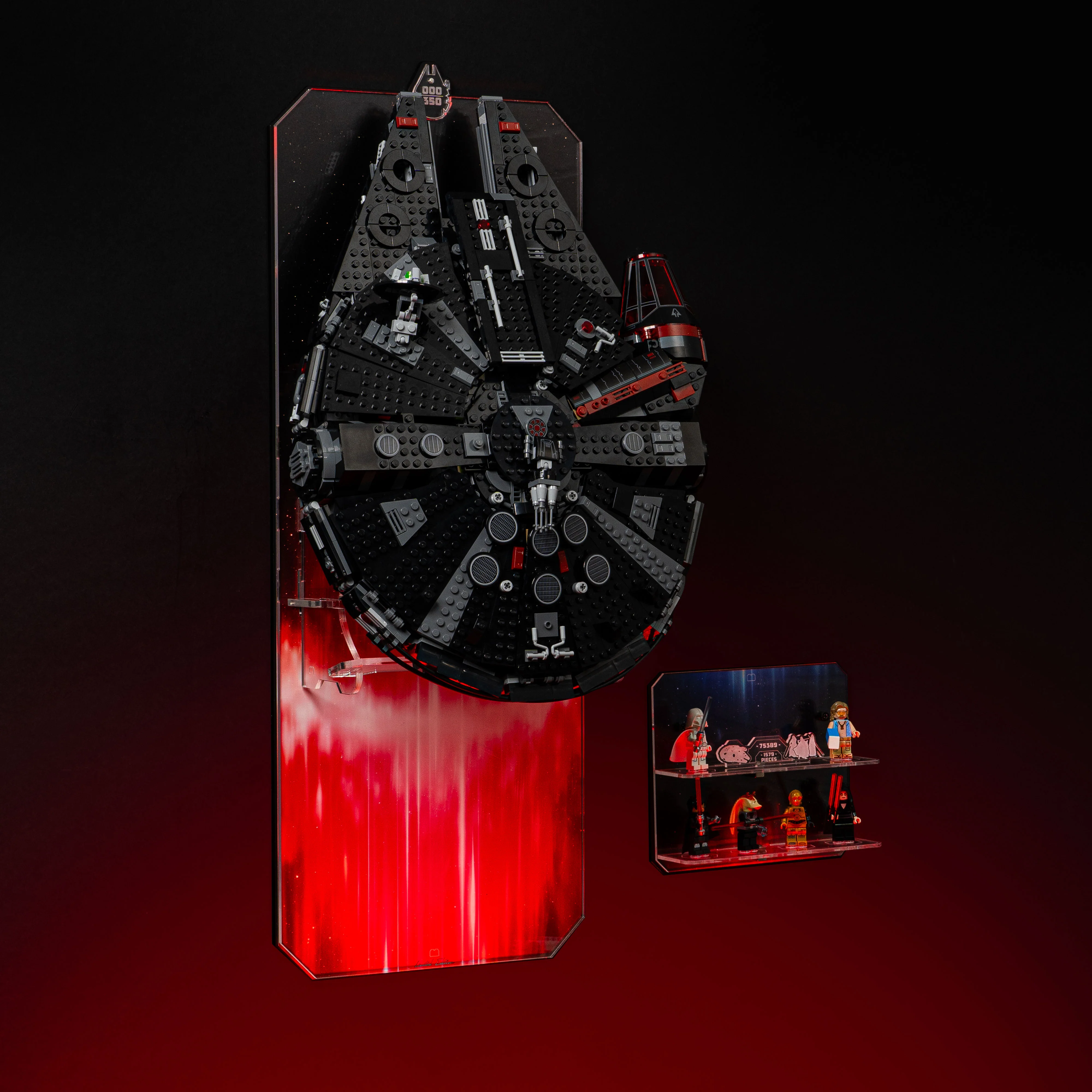 Limited Edition Wall Mounted Display Stand for LEGO® Star Wars™ The Dark Falcon (75389) - Image 4