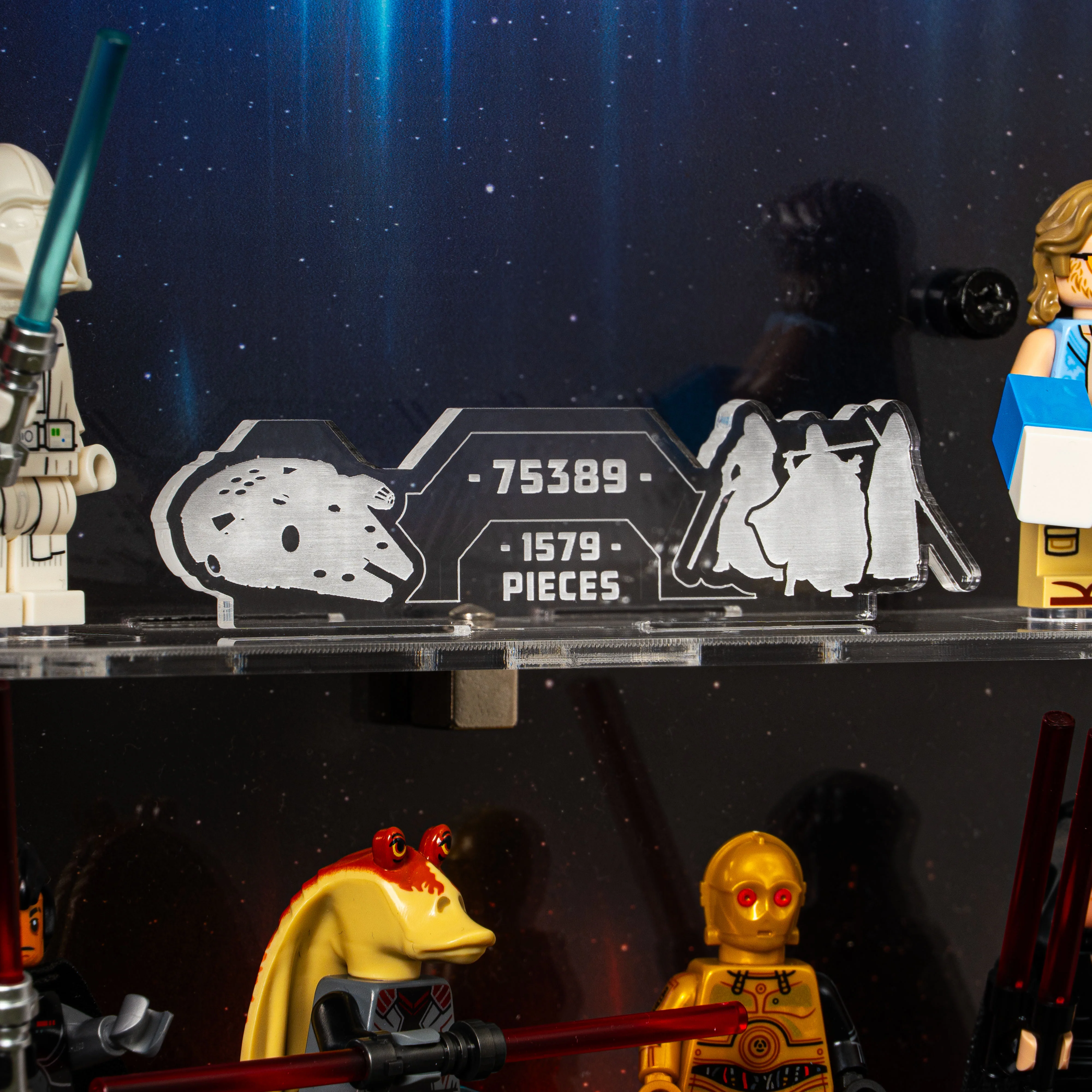 Limited Edition Wall Mounted Display Stand for LEGO® Star Wars™ The Dark Falcon (75389) - Image 7