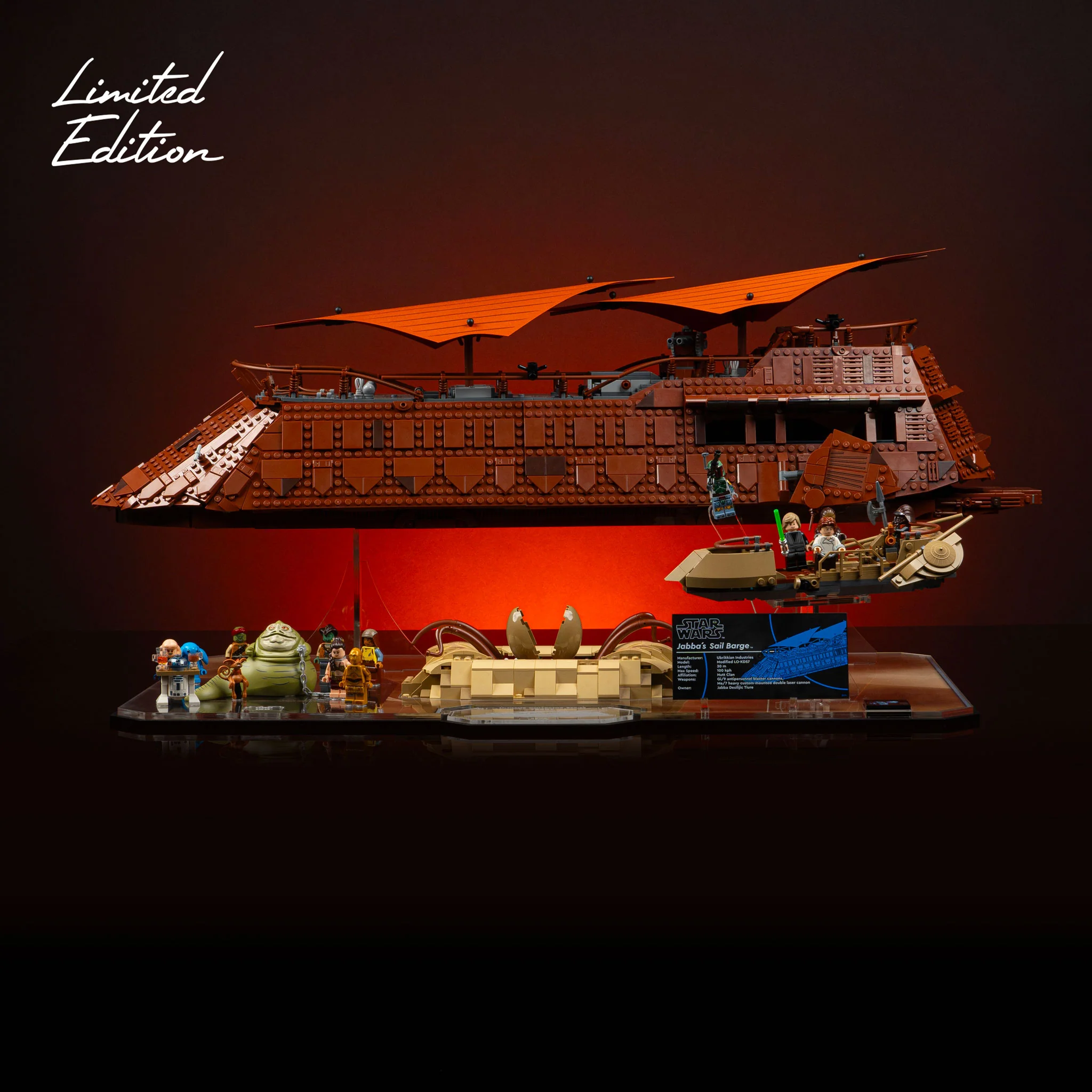 Limited Edition Display Stand for LEGO® Star Wars™ UCS Jabba’s Sail Barge and LEGO® Star Wars™ Desert Skiff and Sarlacc Pit (75396, 75397) - Image 2