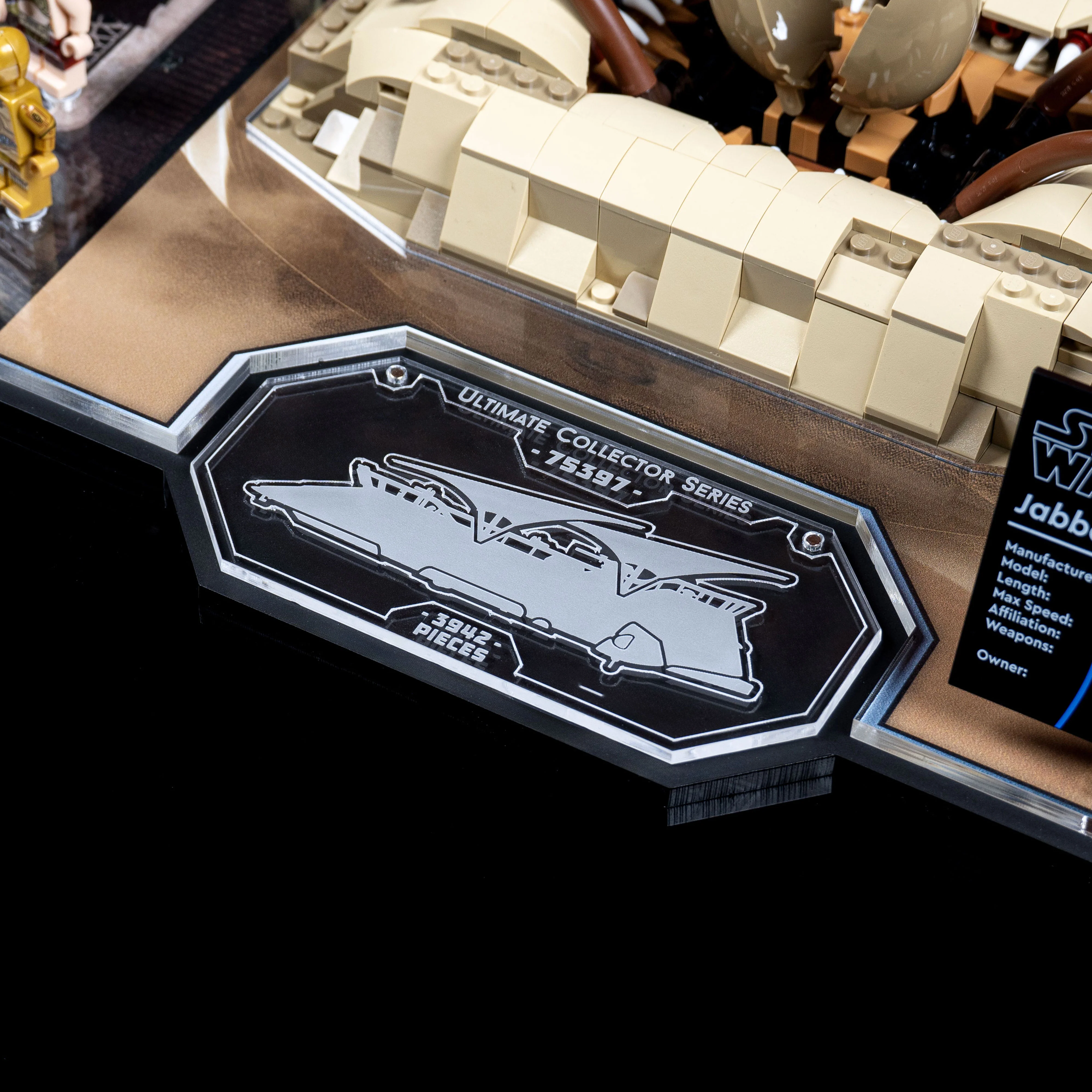 Limited Edition Display Stand for LEGO® Star Wars™ UCS Jabba’s Sail Barge and LEGO® Star Wars™ Desert Skiff and Sarlacc Pit (75396, 75397) - Image 4