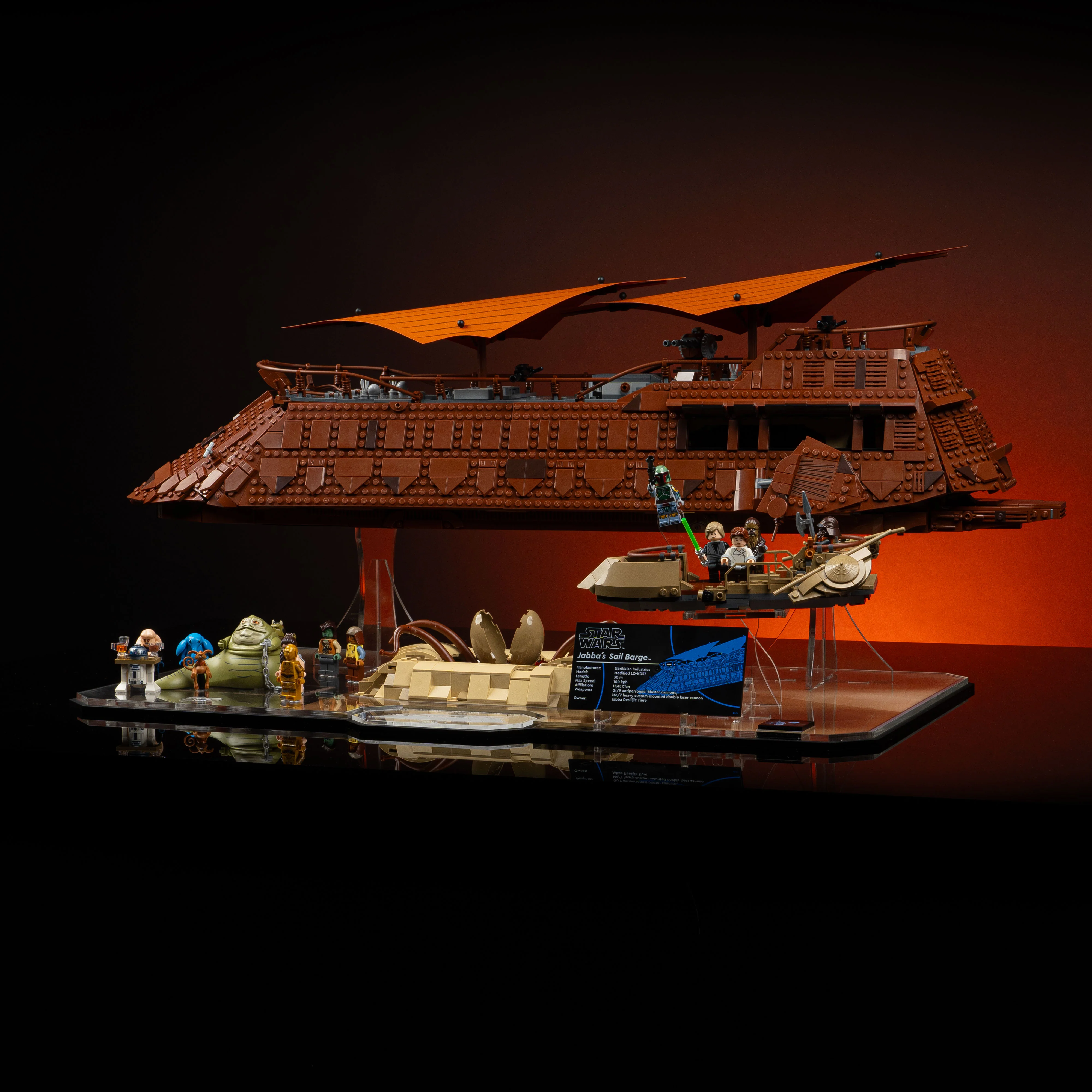 Limited Edition Display Stand for LEGO® Star Wars™ UCS Jabba’s Sail Barge and LEGO® Star Wars™ Desert Skiff and Sarlacc Pit (75396, 75397) - Image 6
