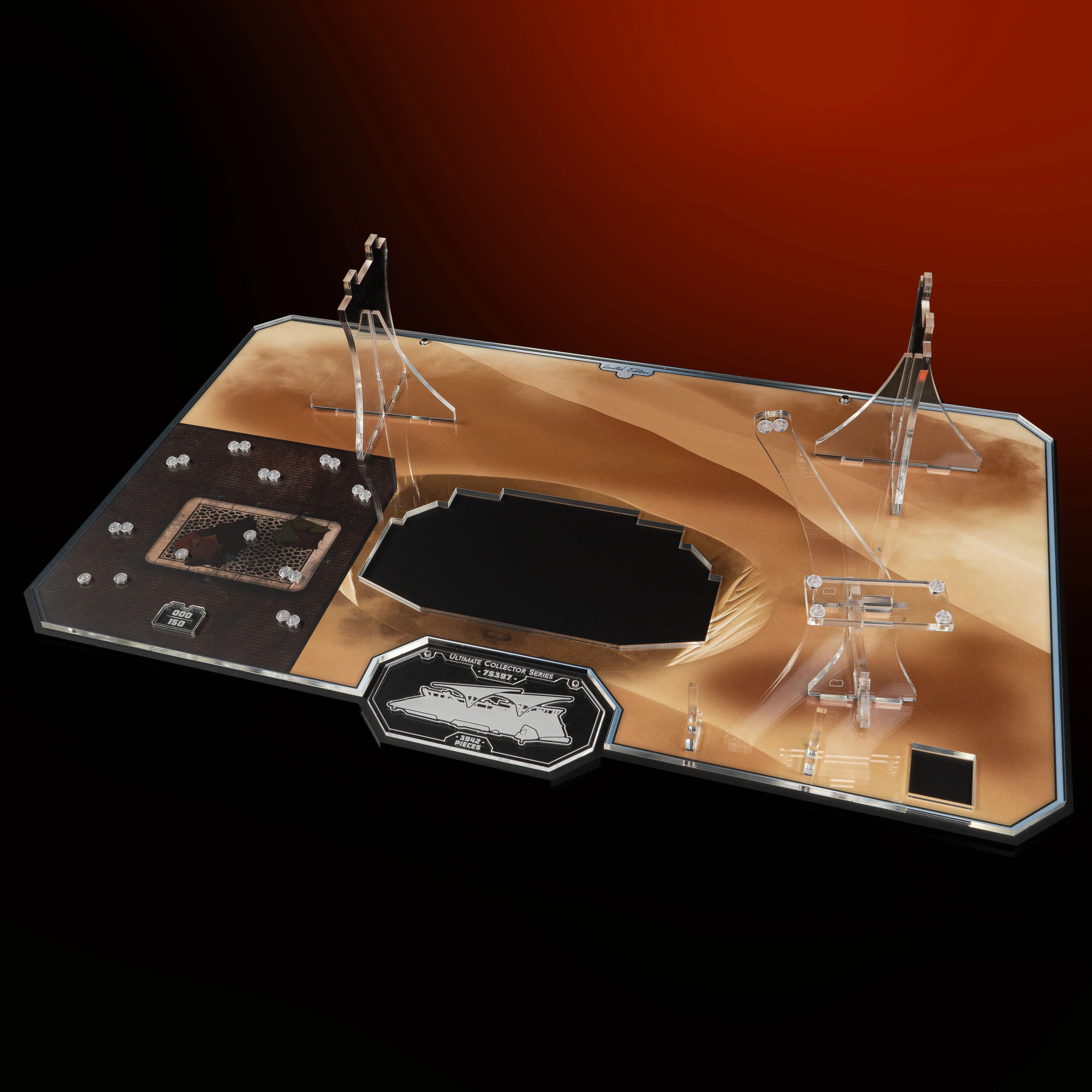 Limited Edition Display Stand for LEGO® Star Wars™ UCS Jabba’s Sail Barge and LEGO® Star Wars™ Desert Skiff and Sarlacc Pit (75396, 75397) - Image 8