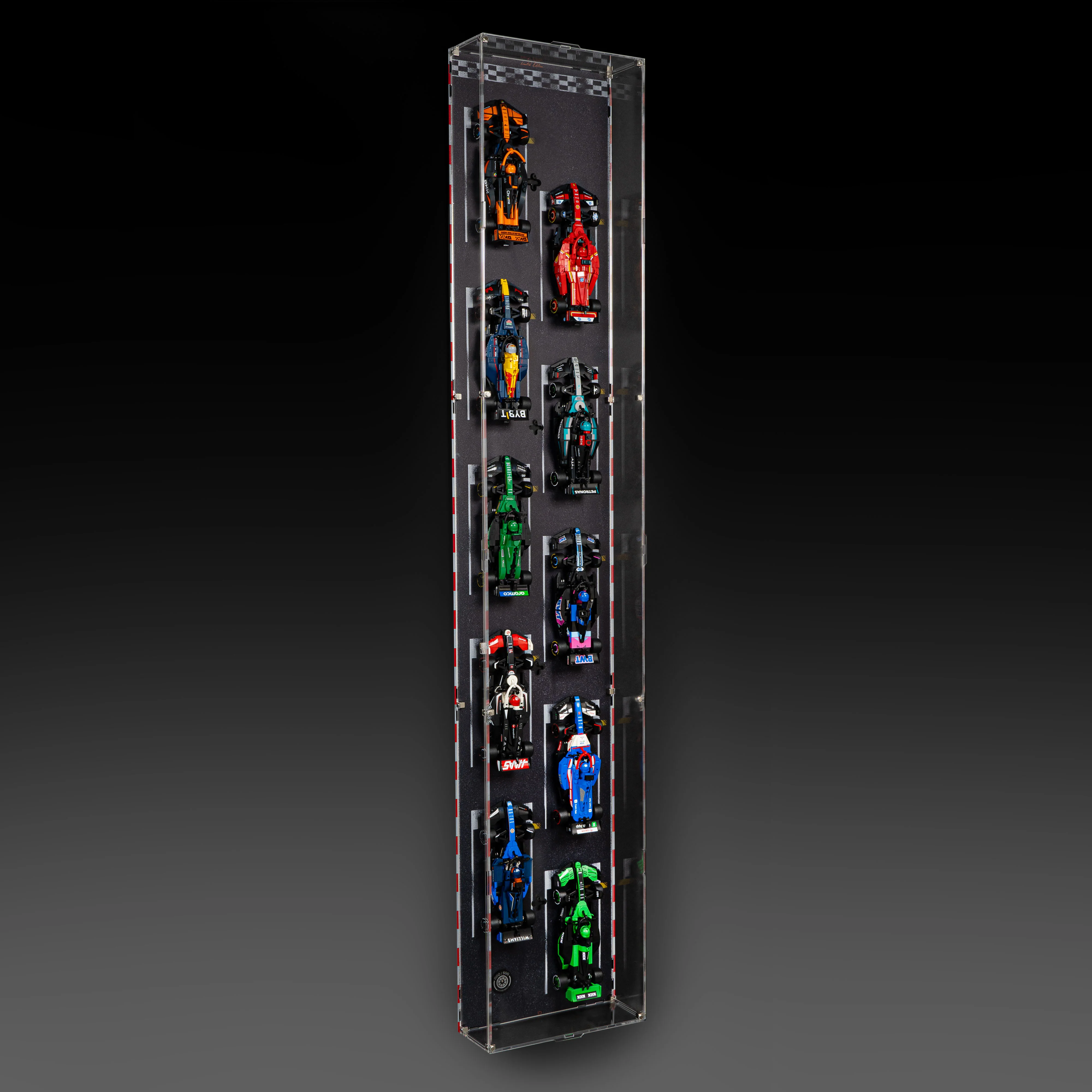 Limited Edition Wall Mounted Display Case for 10 x LEGO® Speed Champions: Formula 1 Range - Image 4