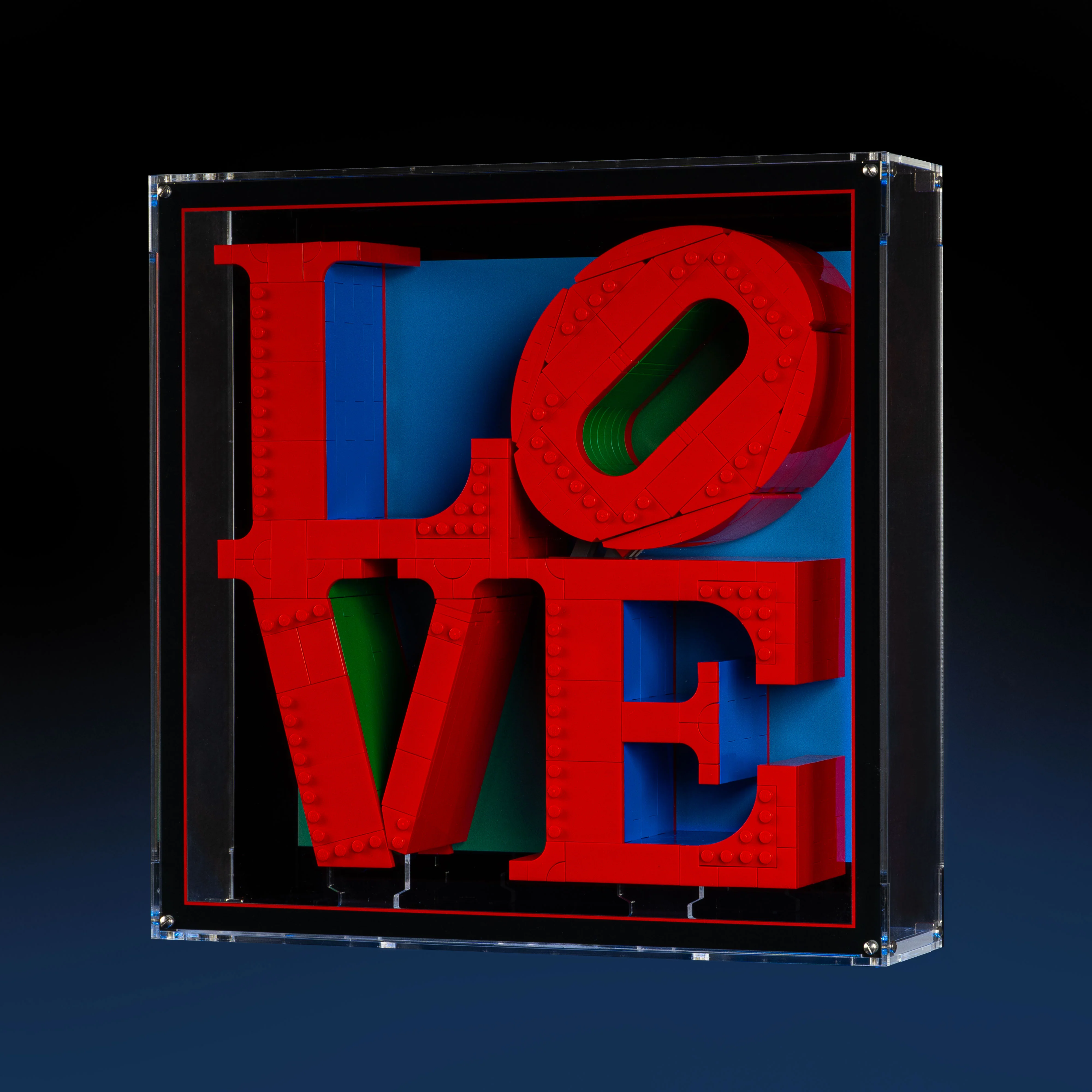 Limited Edition Wall Mountable Display Case for LEGO® Art: Robert Indiana's LOVE (31214) - Image 6