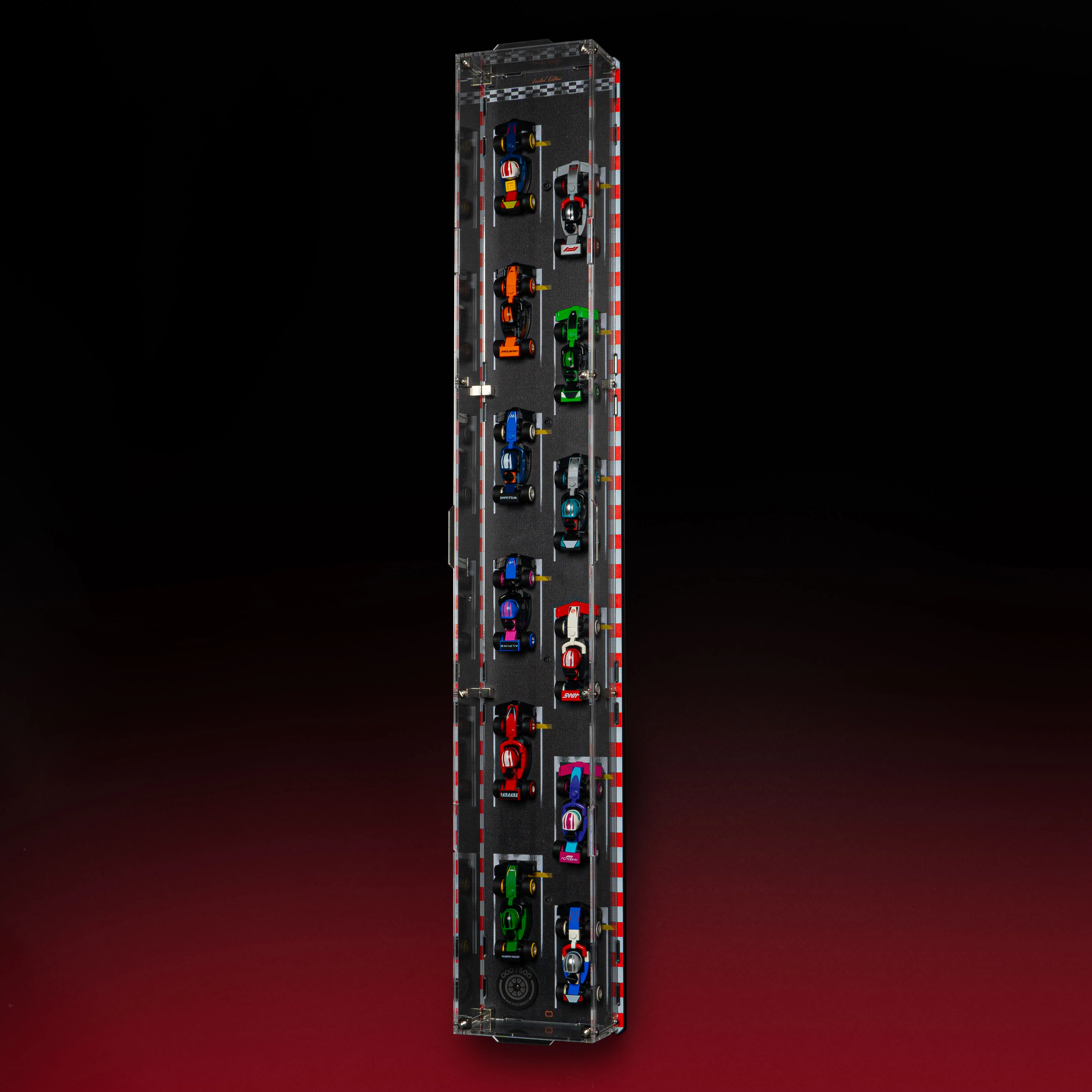 Limited Edition Wall Mounted Display Case for LEGO® F1® Collectible Race Cars (71049) - Image 4