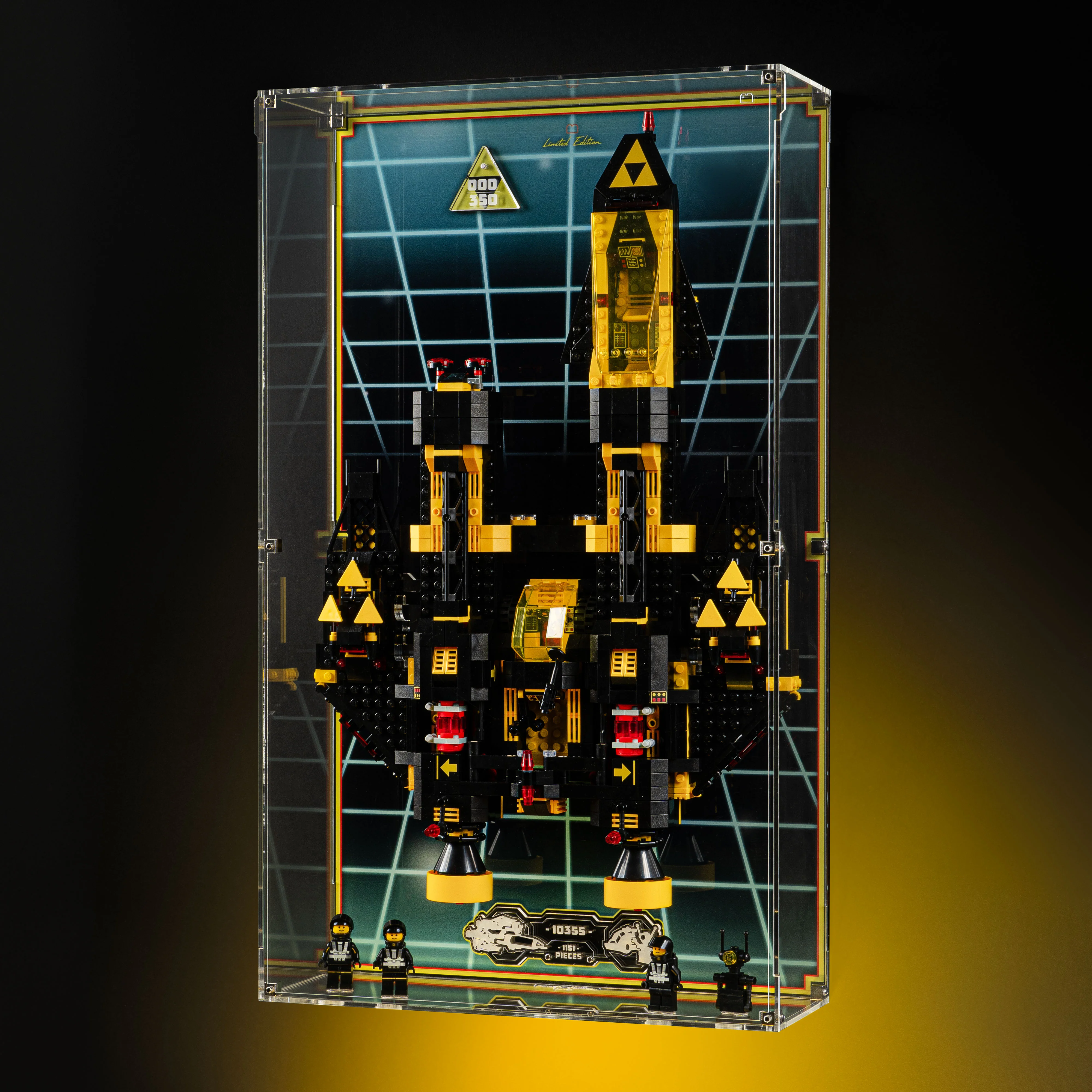 Limited Edition Wall Mounted Display Case for LEGO® Icons: Blacktron Renegade (10355) - Image 4