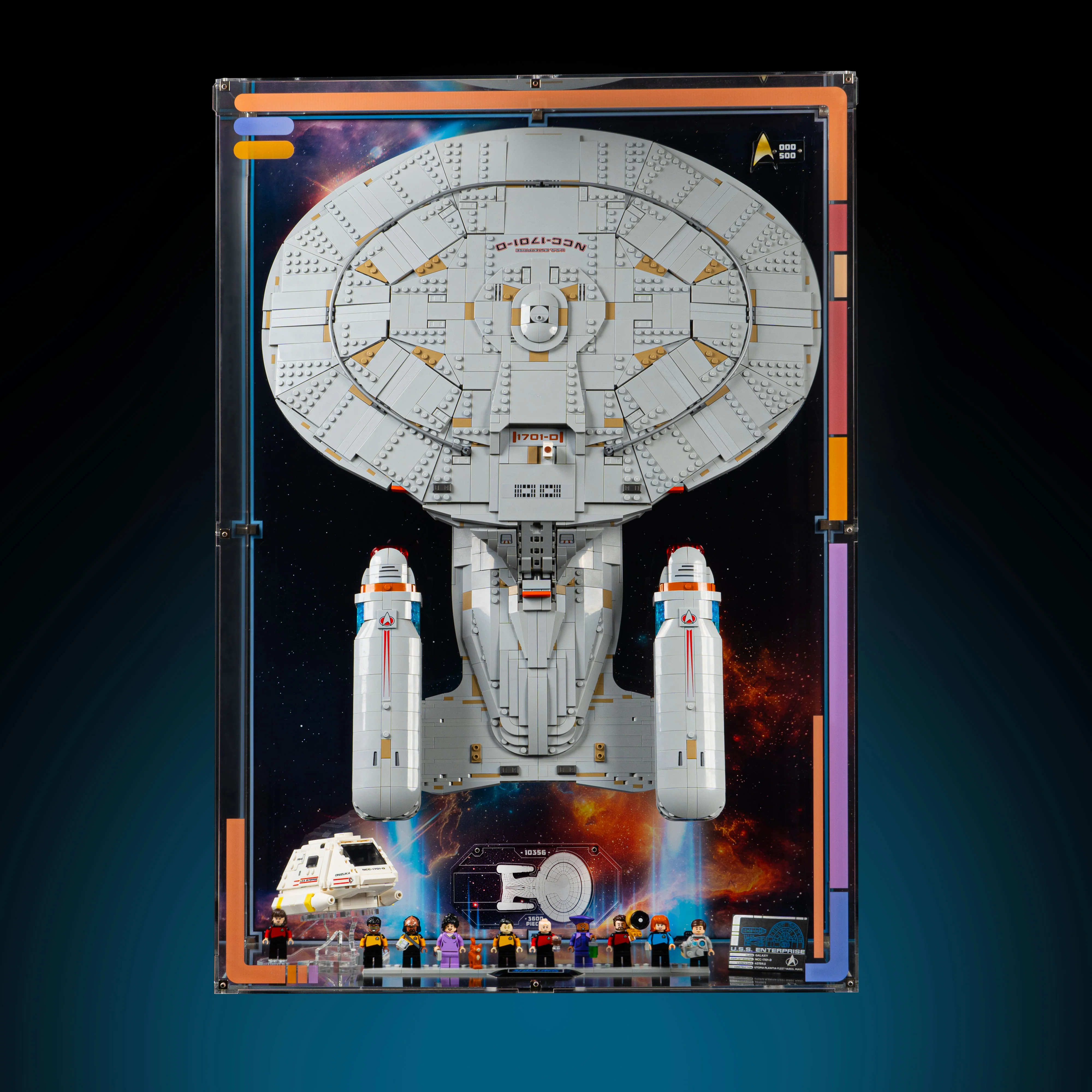 Limited Edition Wall Mounted Display Case for LEGO® Star Trek: U.S.S. Enterprise NCC-1701-D™ (10356) - Image 4