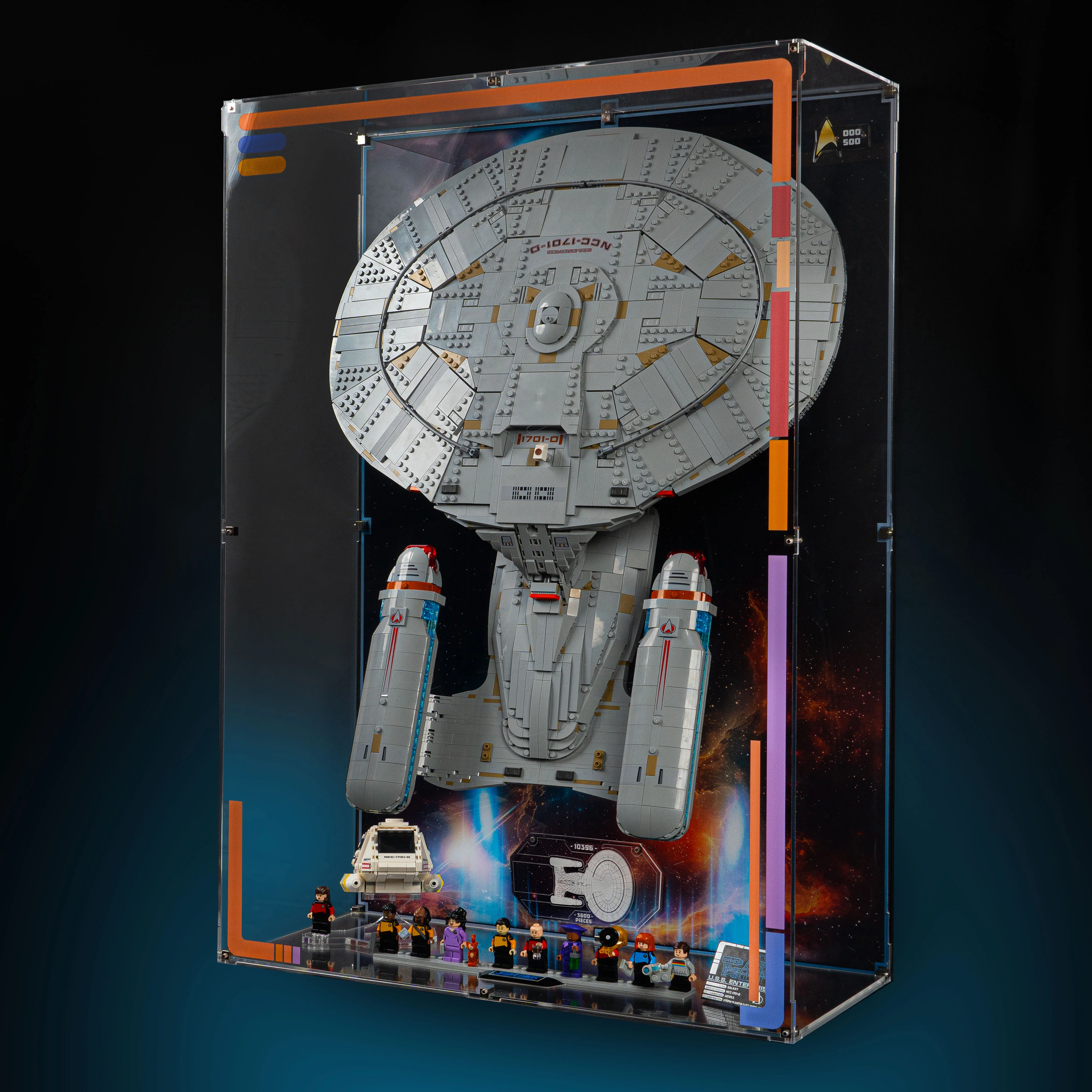 Limited Edition Wall Mounted Display Case for LEGO® Star Trek: U.S.S. Enterprise NCC-1701-D™ (10356) - Image 5