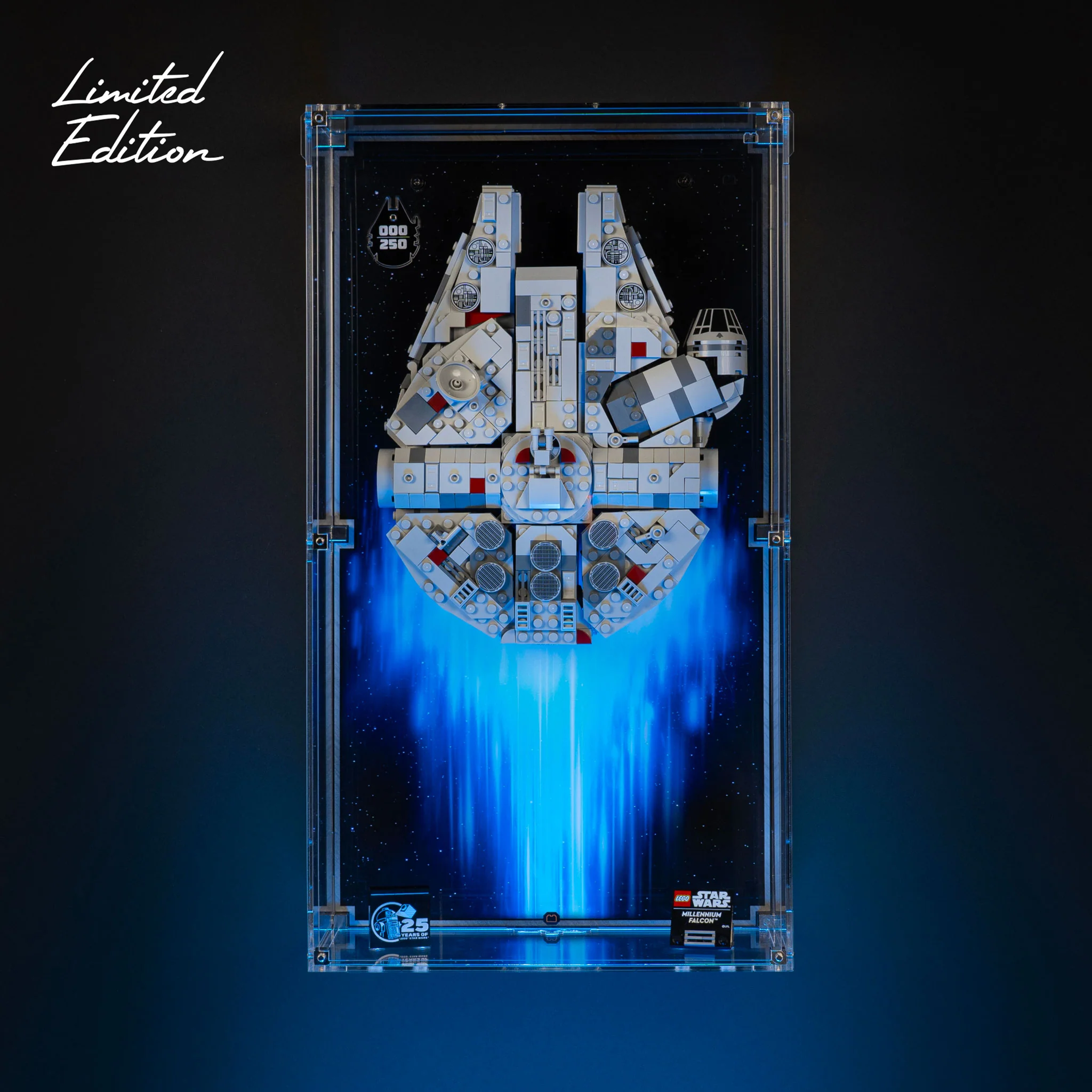 Limited Edition Wall Mounted Display Case for LEGO® Star Wars™ Midi Scale Millennium Falcon™ (75375) - Image 2