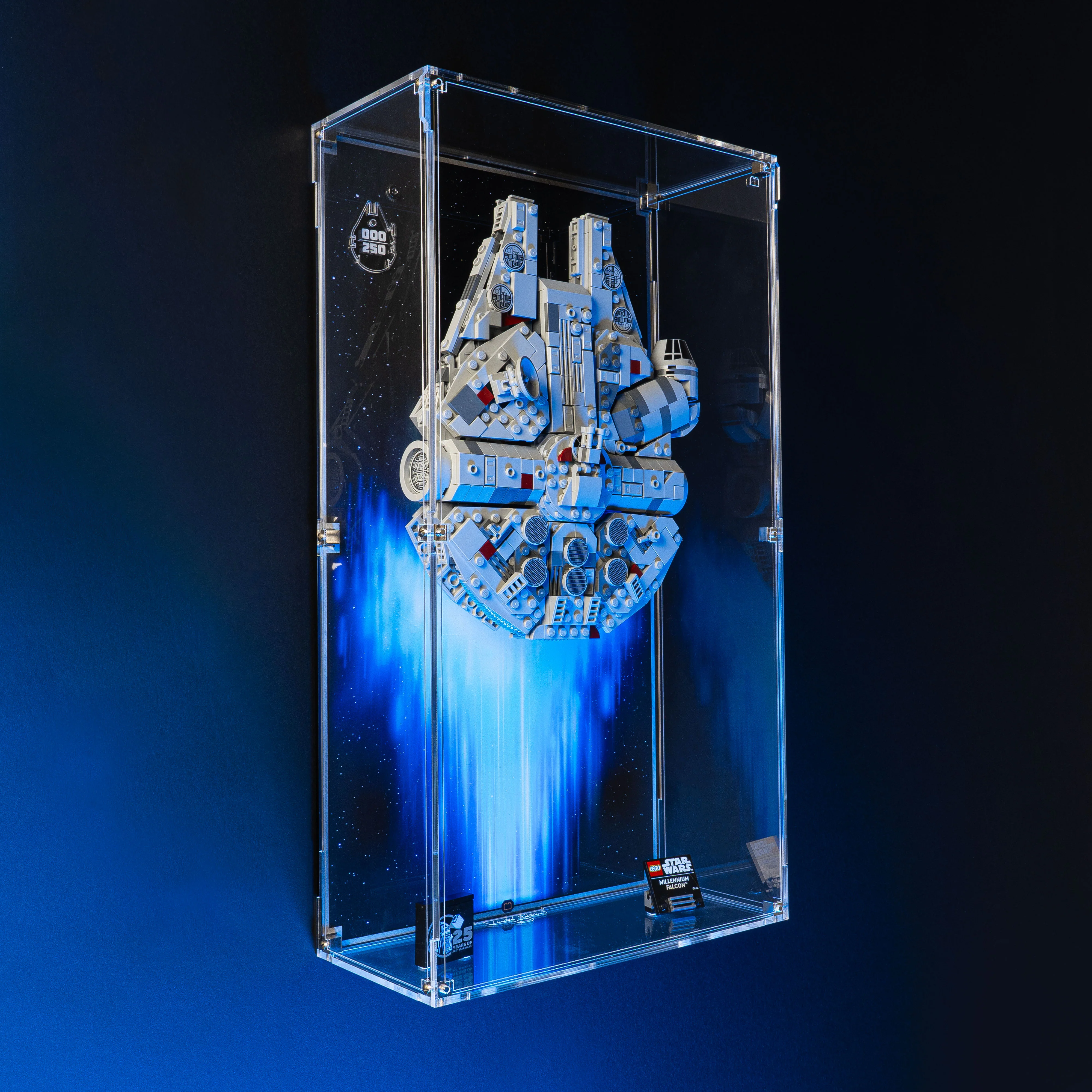 Limited Edition Wall Mounted Display Case for LEGO® Star Wars™ Midi Scale Millennium Falcon™ (75375) - Image 3