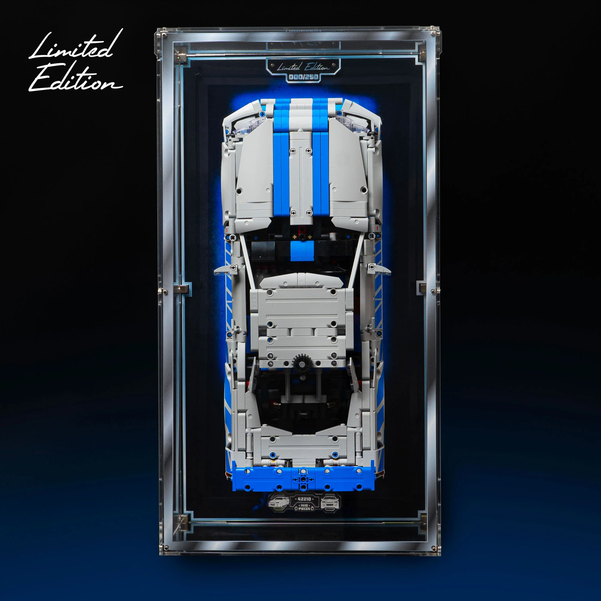 Limited Edition Wall Mounted Display Case for LEGO® Technic: 2 Fast 2 Furious Nissan Skyline GT-R (R34) Car (42210) - Image 2