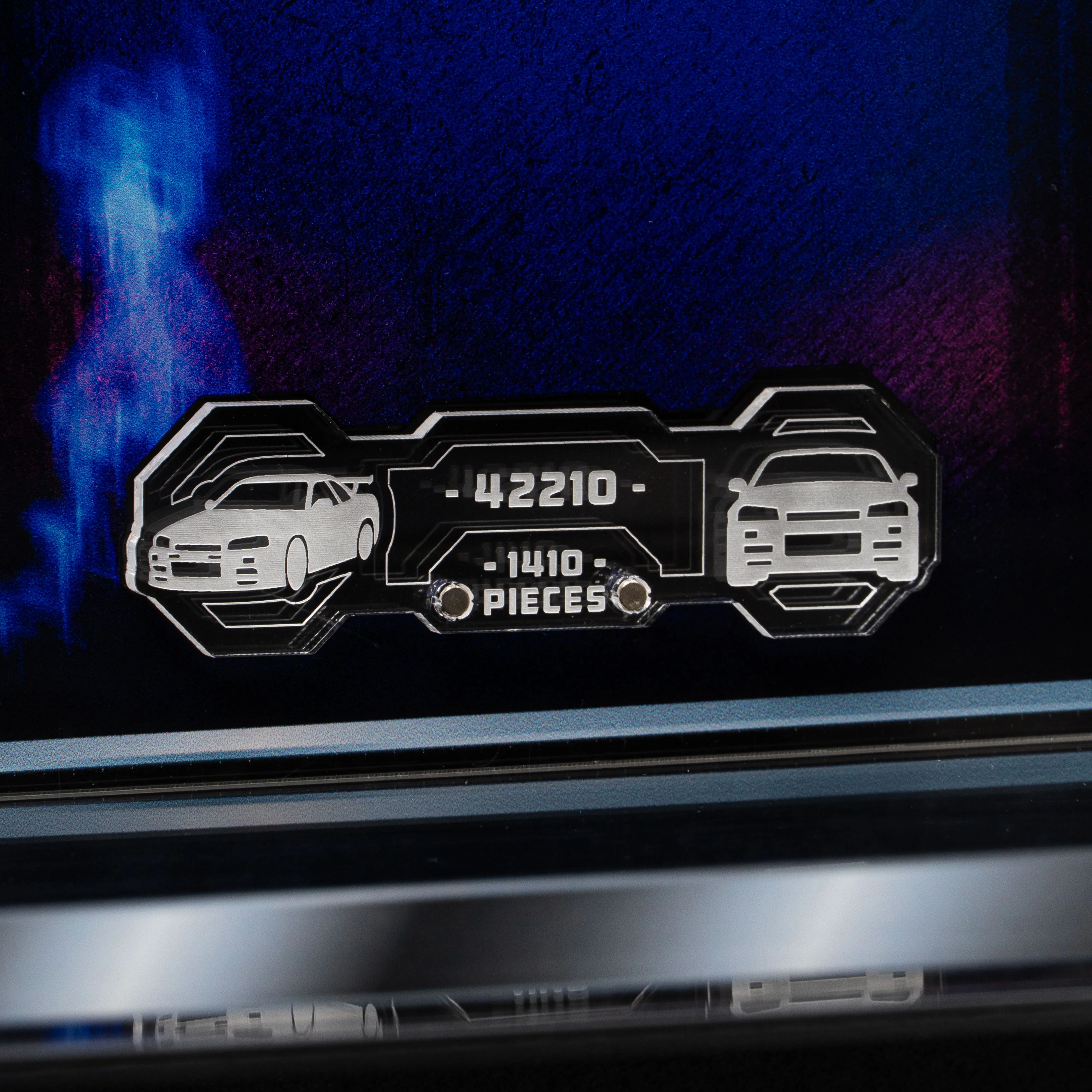 Limited Edition Wall Mounted Display Case for LEGO® Technic: 2 Fast 2 Furious Nissan Skyline GT-R (R34) Car (42210) - Image 4