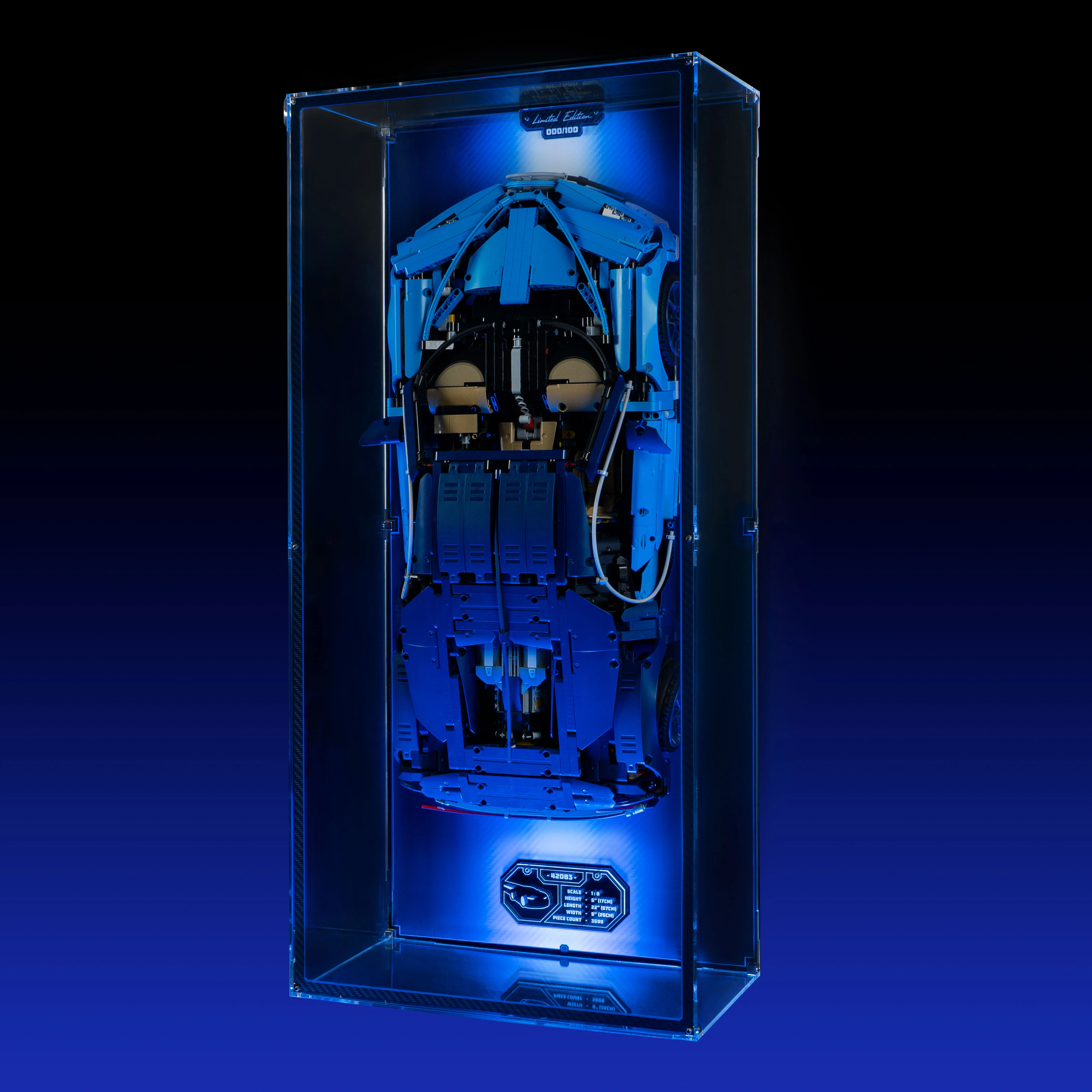 Limited Edition Wall Mounted Display Case for LEGO® Technic™ Bugatti Chiron (42083) - Image 4