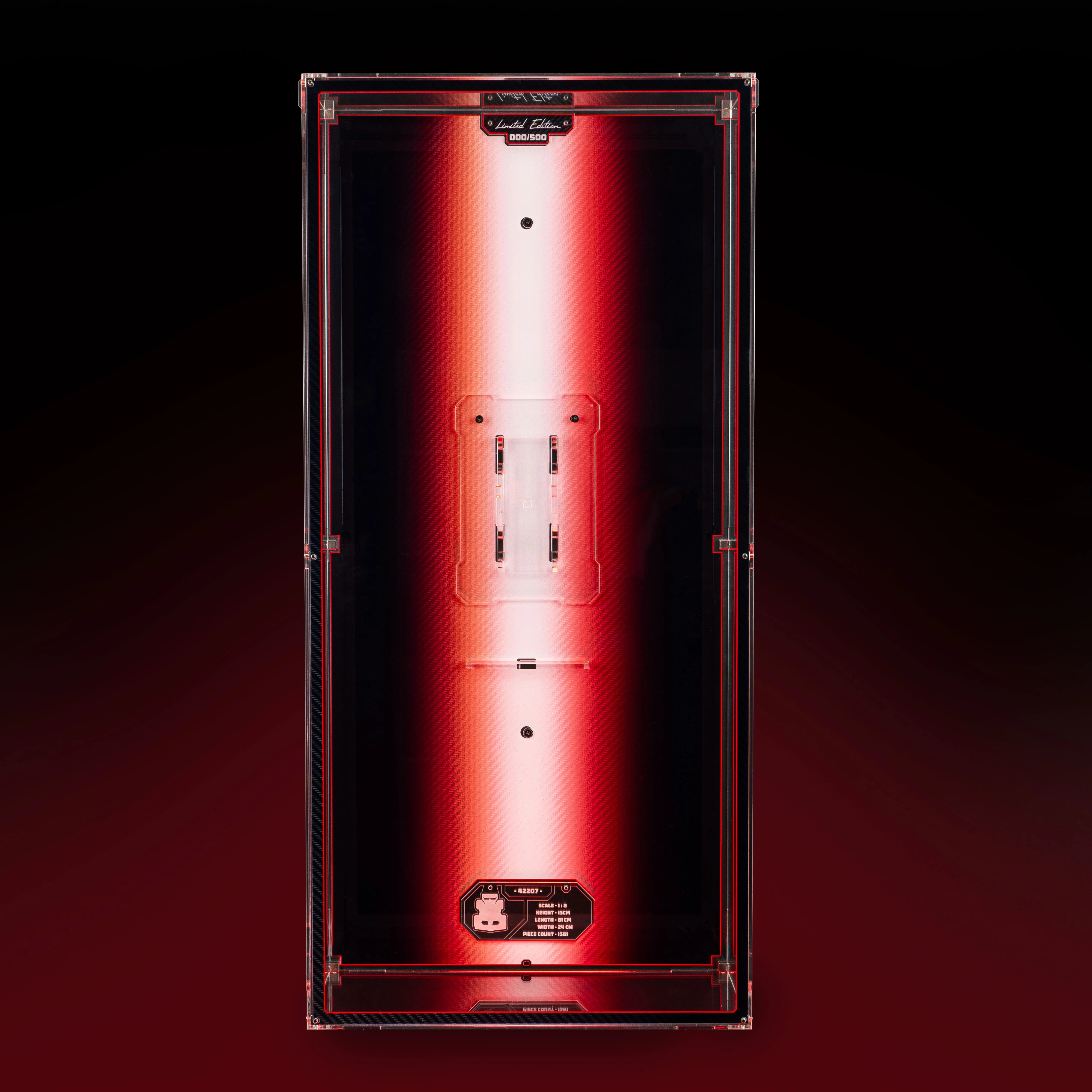 Limited Edition Wall Mounted Display Case for LEGO® Technic Ferrari SF-24 F1 Car (42207) - Image 3