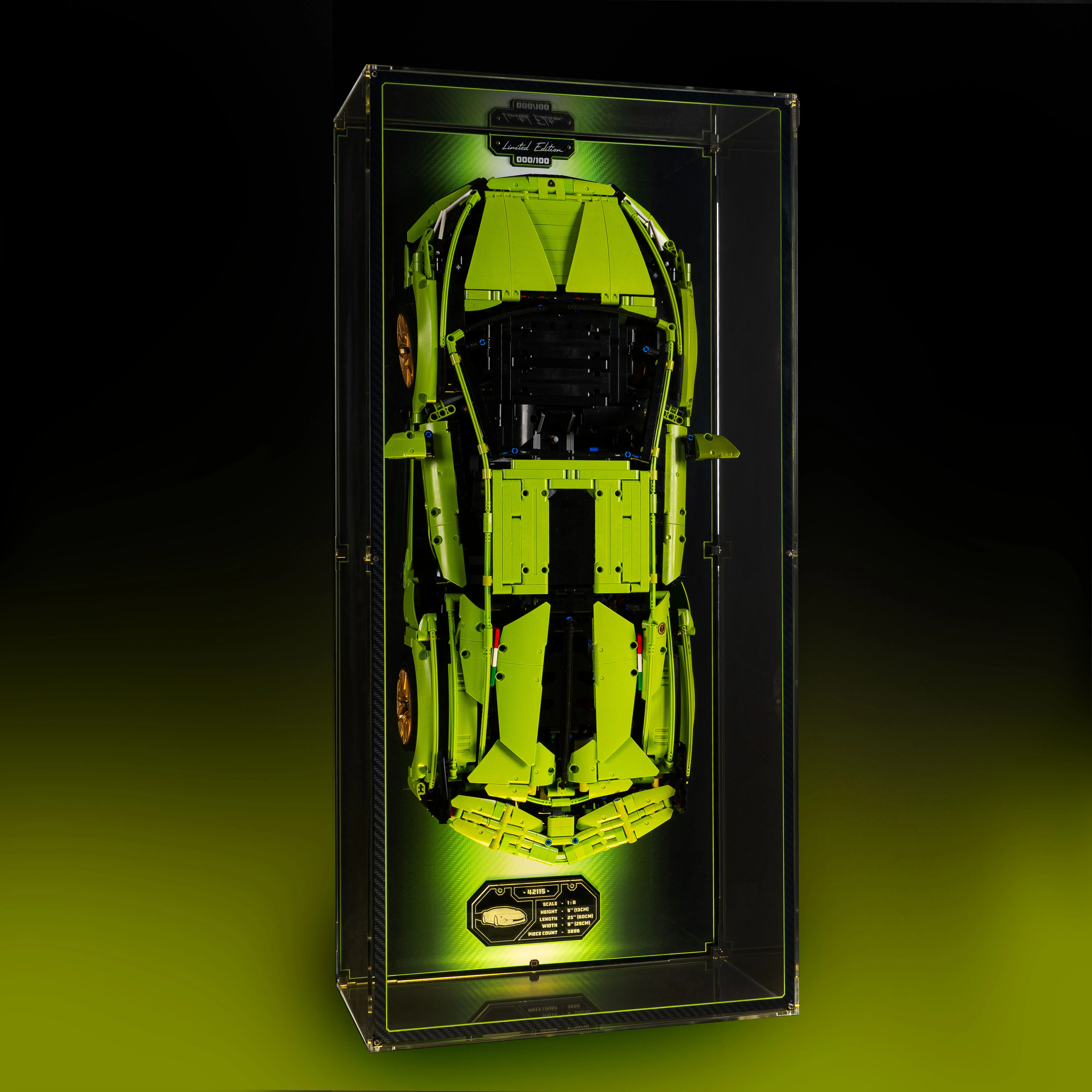 Limited Edition Wall Mounted Display Case for LEGO® Technic™ Lamborghini Sián (42115) - Image 4