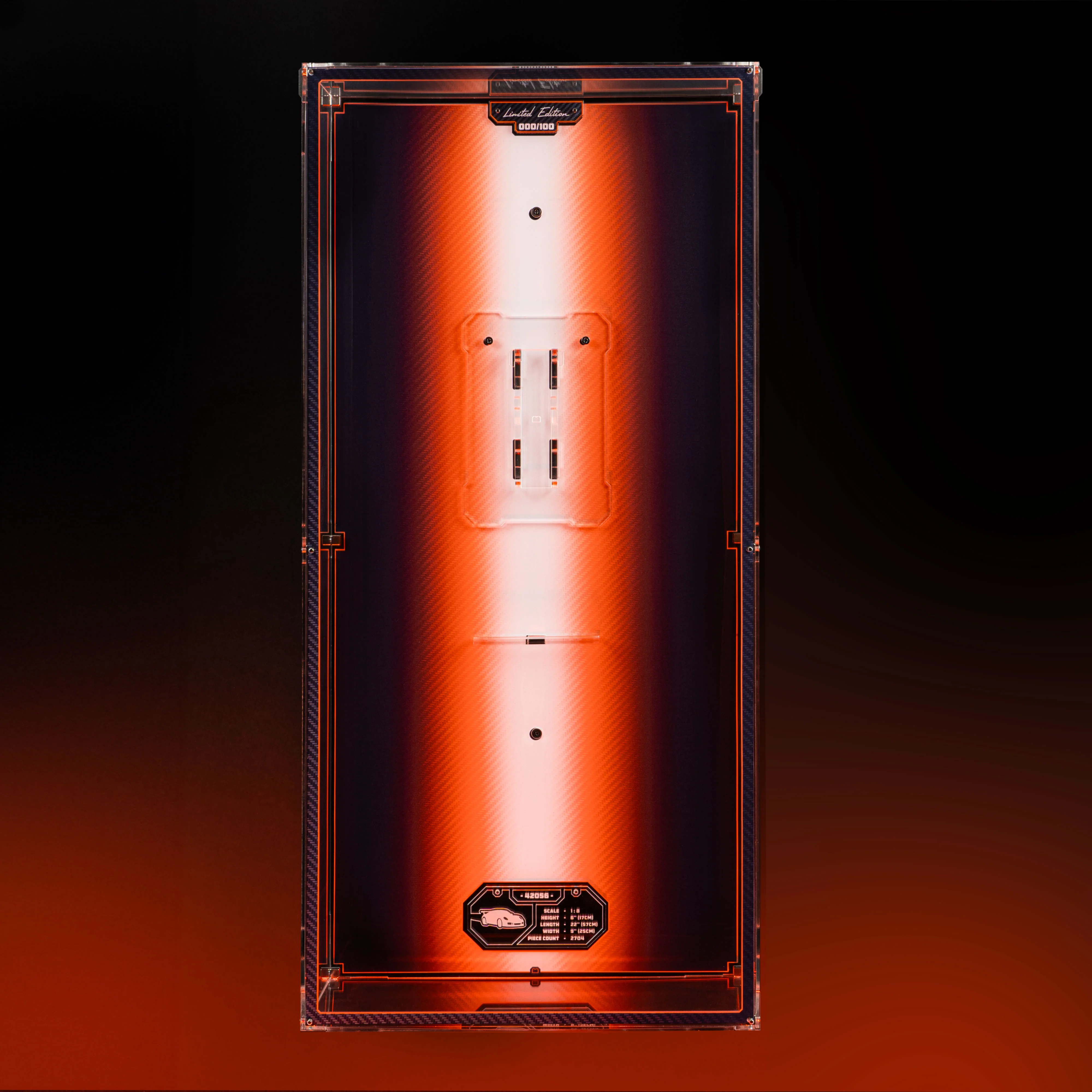 Limited Edition Wall Mounted Display Case for LEGO® Technic™ Porsche 911 GT3 RS (42056) - Image 3