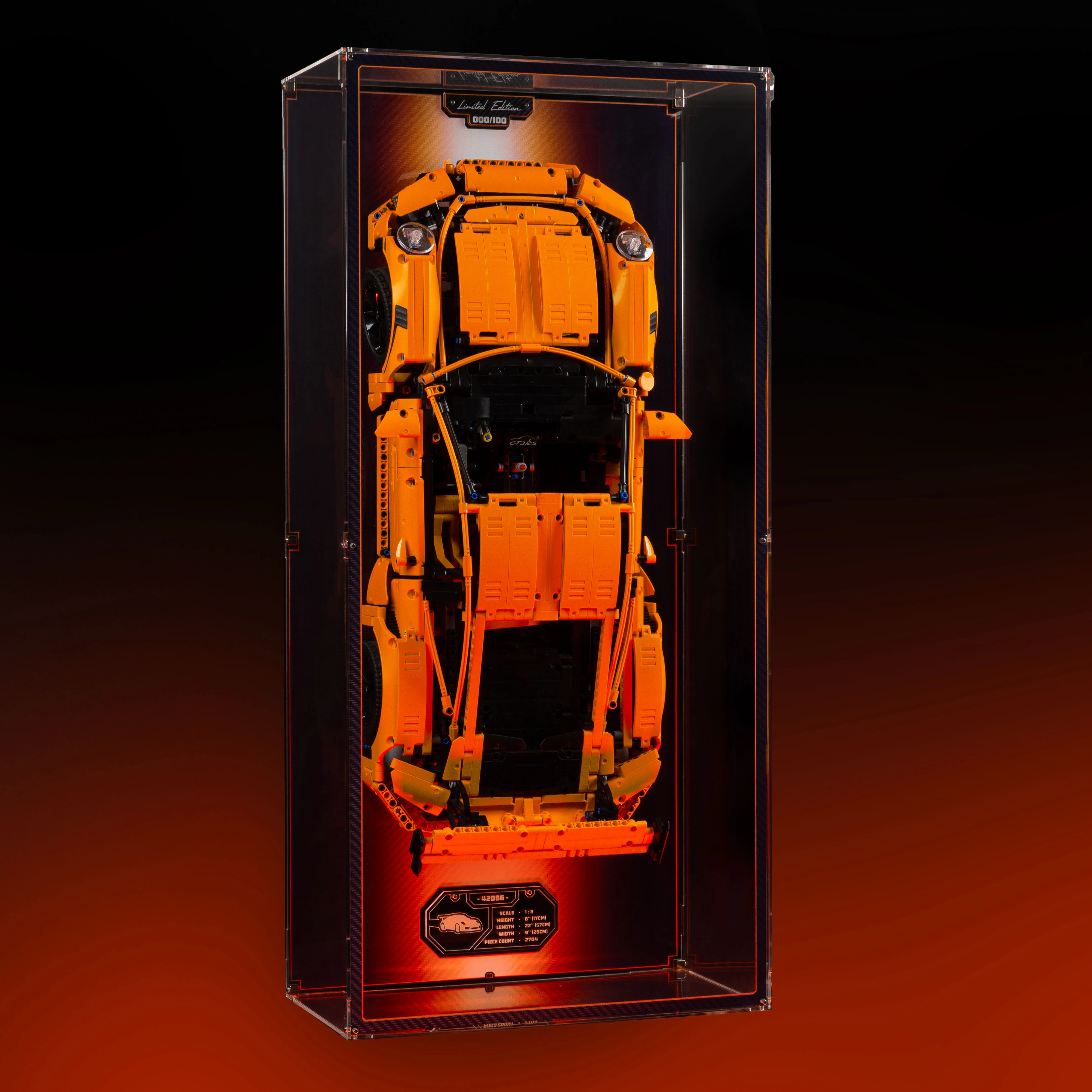 Limited Edition Wall Mounted Display Case for LEGO® Technic™ Porsche 911 GT3 RS (42056) - Image 6