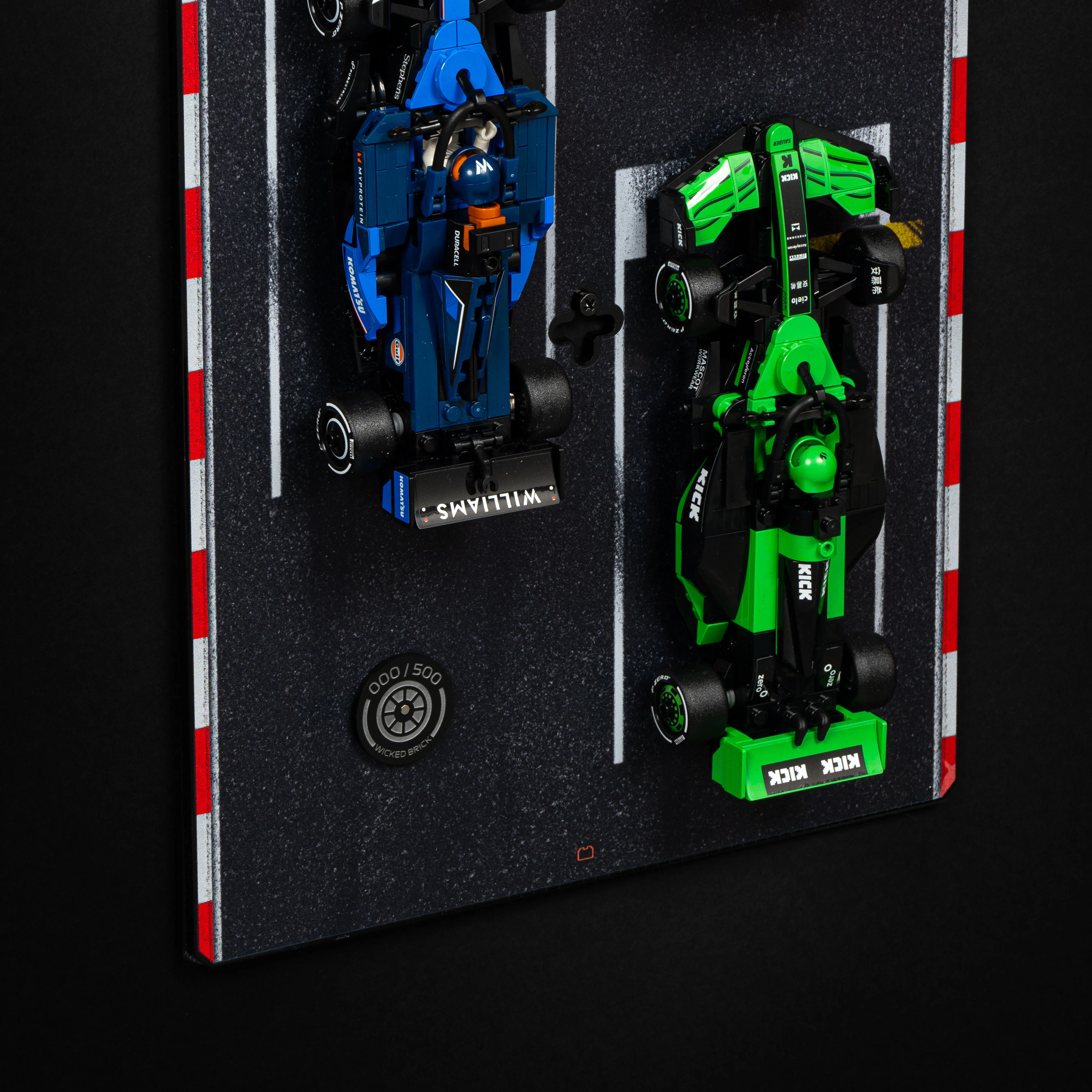 Limited Edition Wall Mounted Display Stand for 10 x LEGO® Speed Champions: Formula 1 Range - Image 5